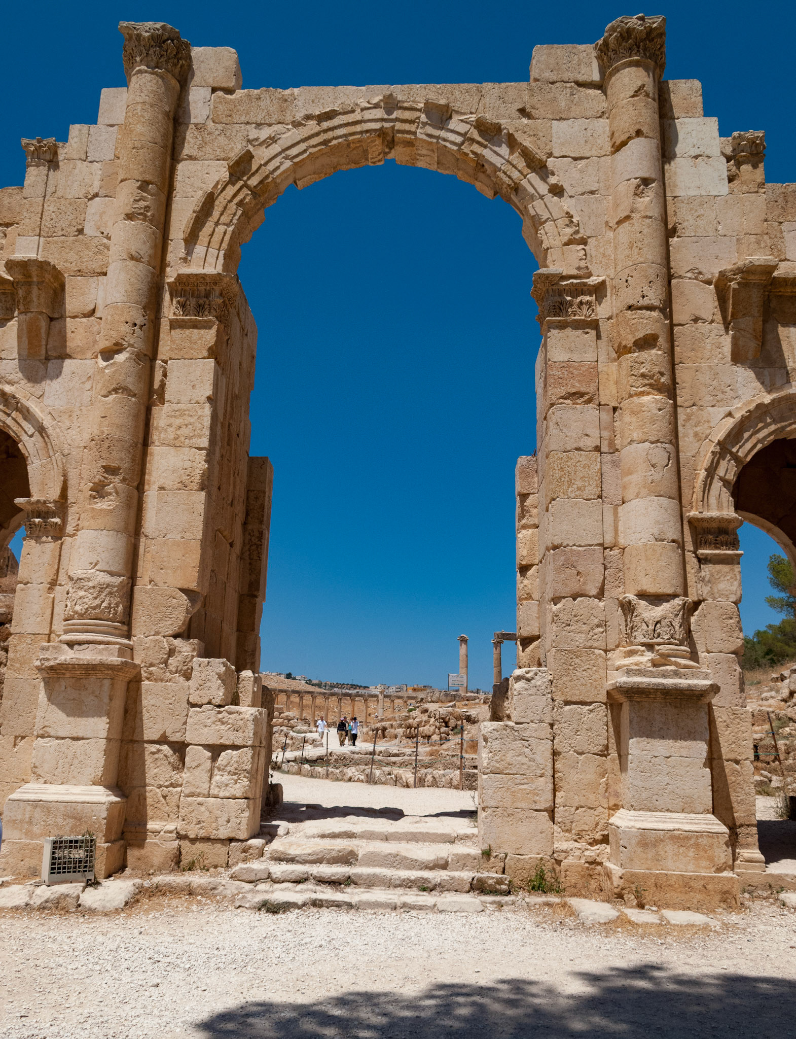 The Roman city of Gerasa, (Jerash).  August 2009
