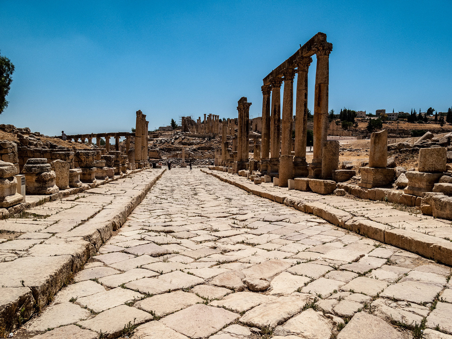 The Roman city of Gerasa, (Jerash).  August 2009