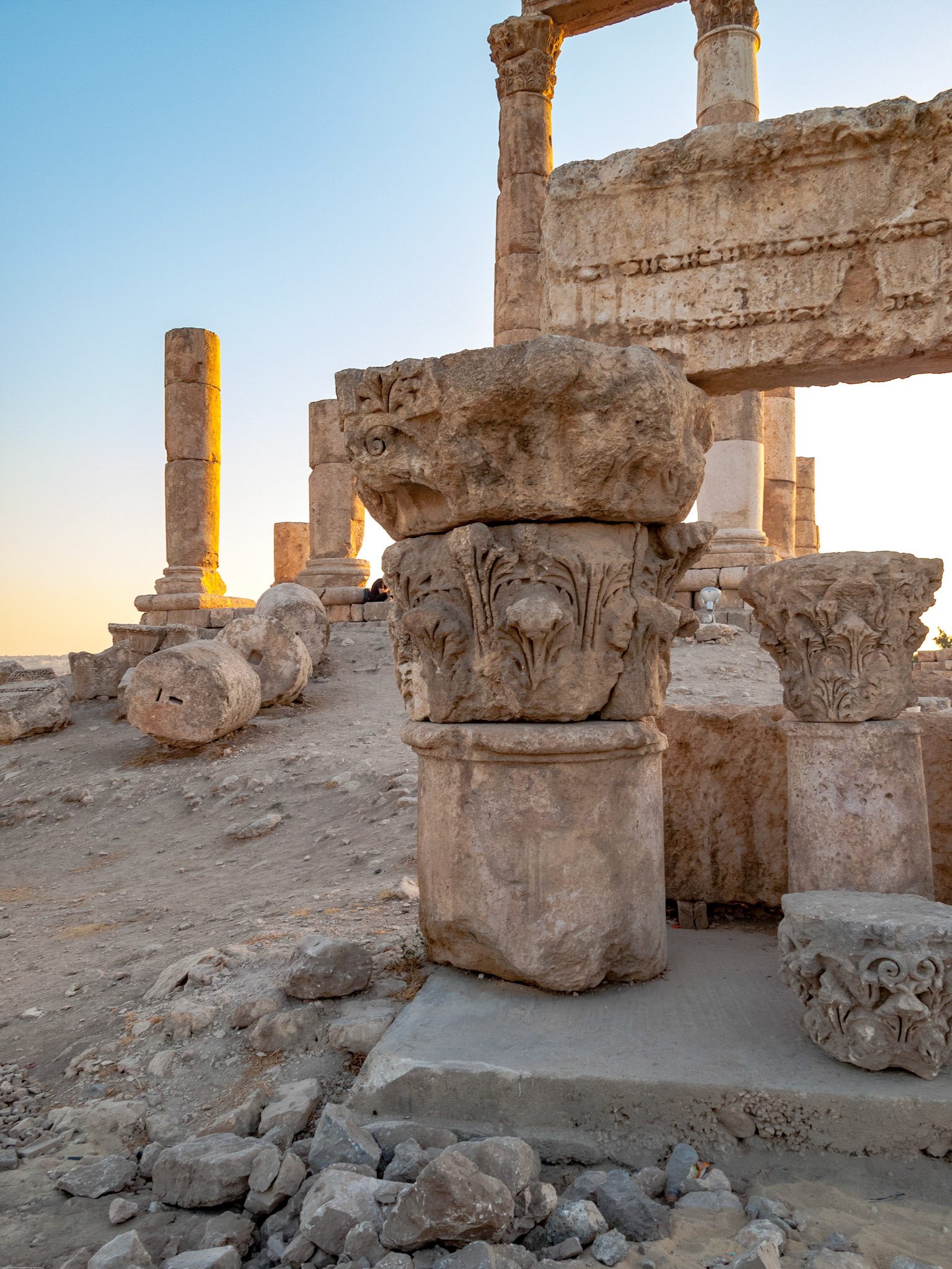 Citadel in the centre of Amman August 2009