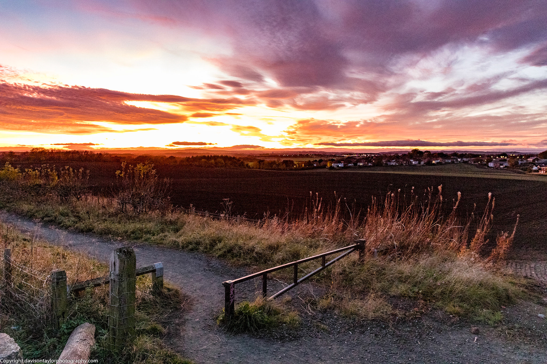 Sunset over Sherburn