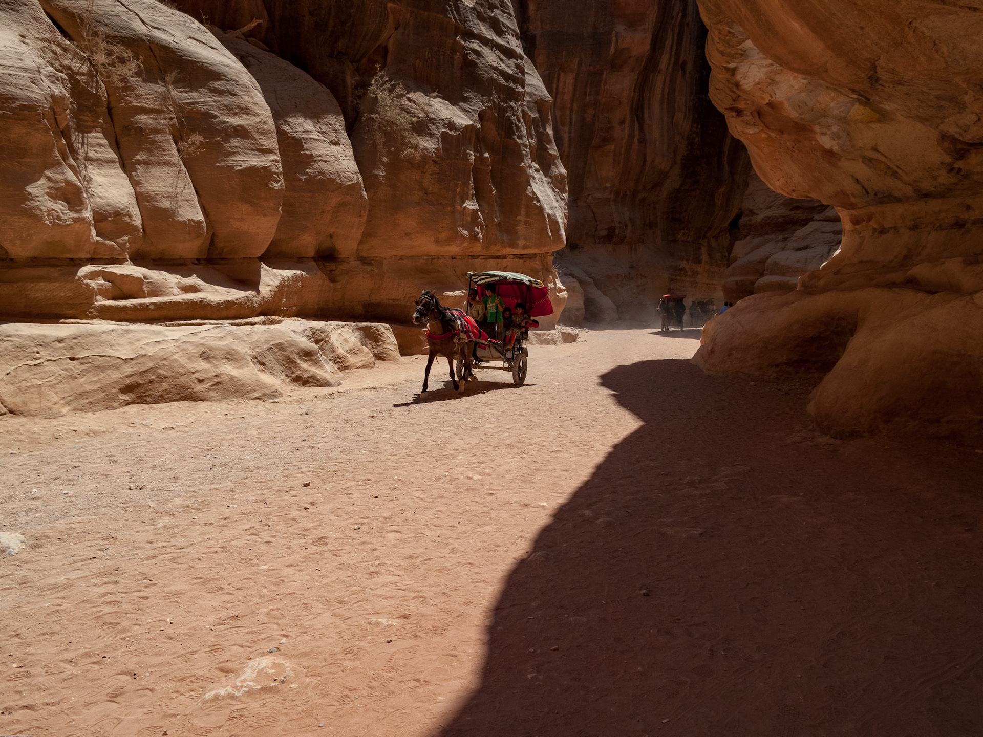 Petra, Returning from The Treasury August 2009