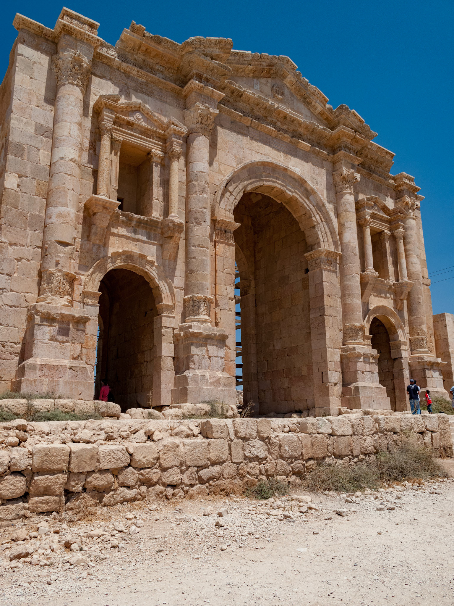 The Roman city of Gerasa, (Jerash).  August 2009
