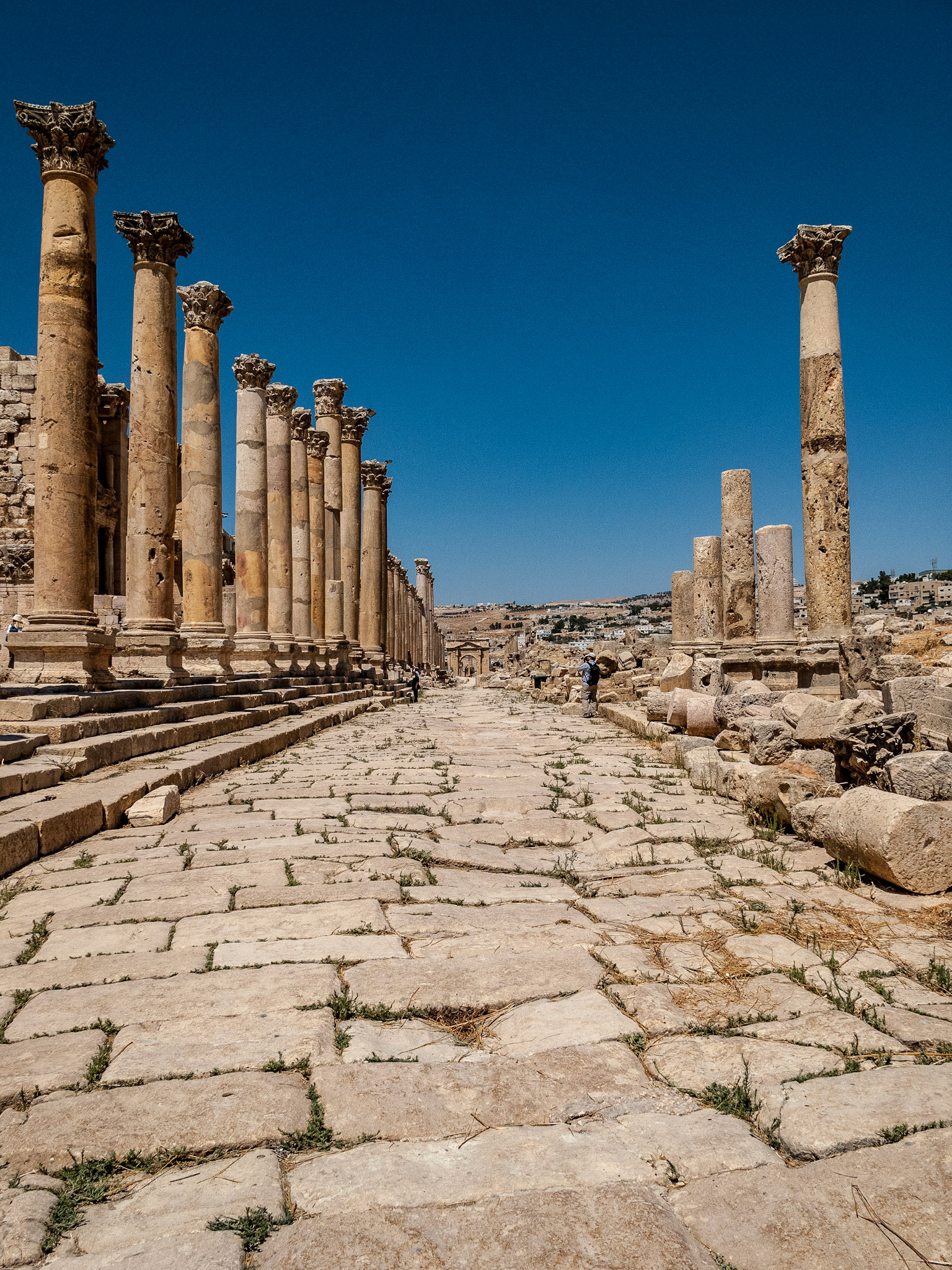 The Roman city of Gerasa, (Jerash).  August 2009