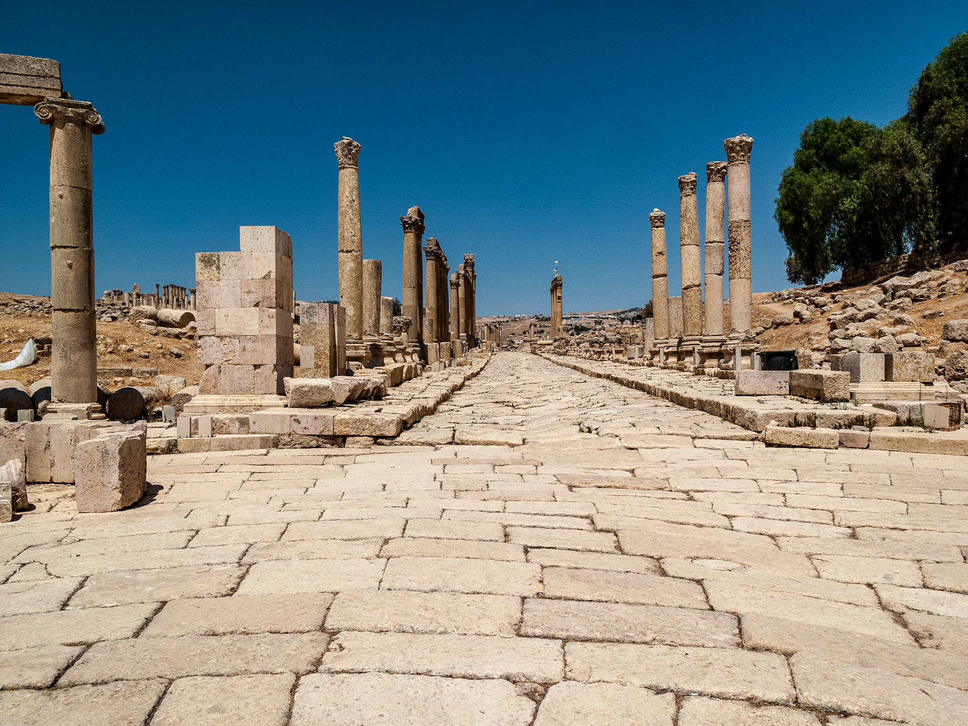 The Roman city of Gerasa, (Jerash).  August 2009
