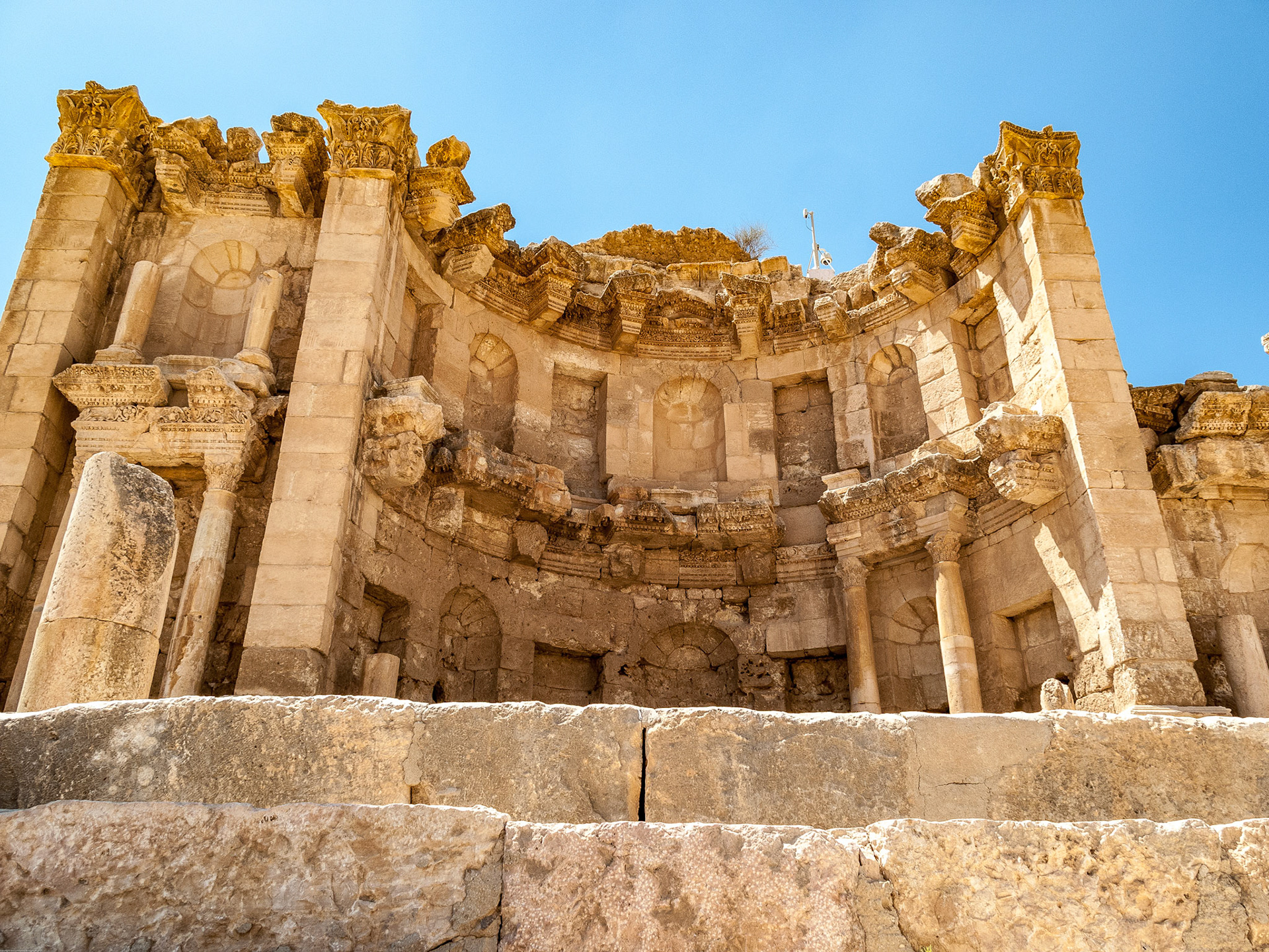 The Roman city of Gerasa, (Jerash).  August 2009