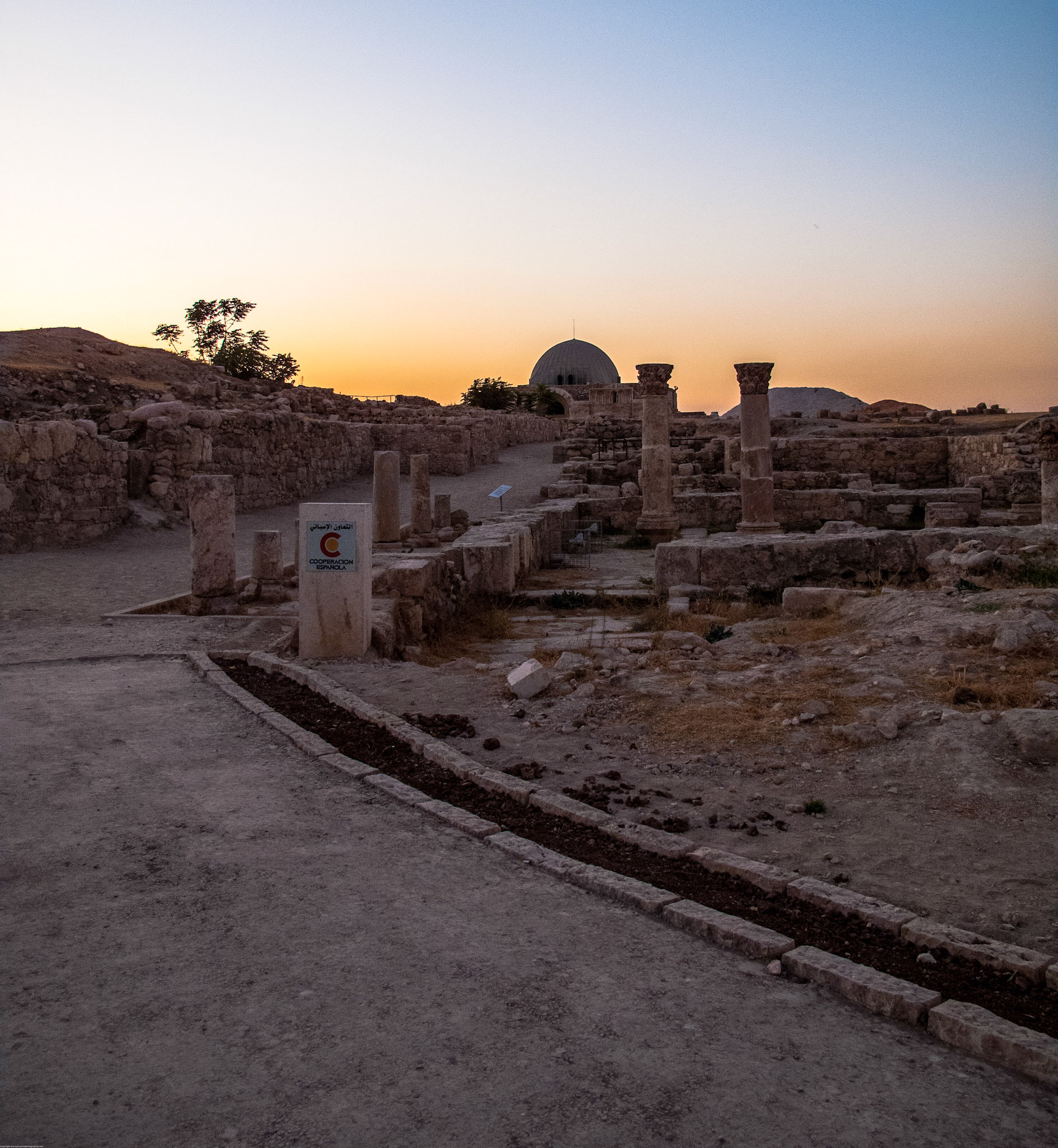 Citadel in the centre of Amman August 2009
