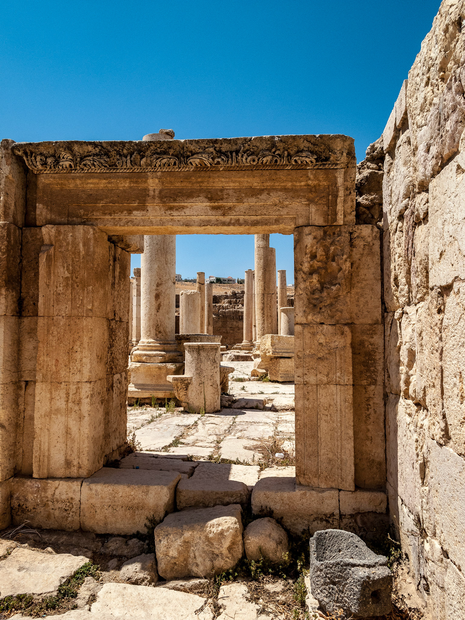 The Roman city of Gerasa, (Jerash).  August 2009