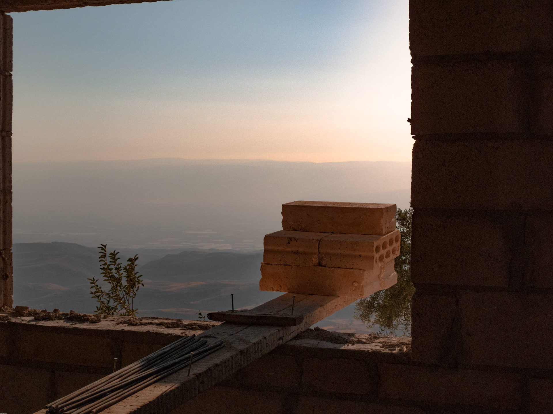 Looking across towards the King Hussein Bridge in Israel August 2009