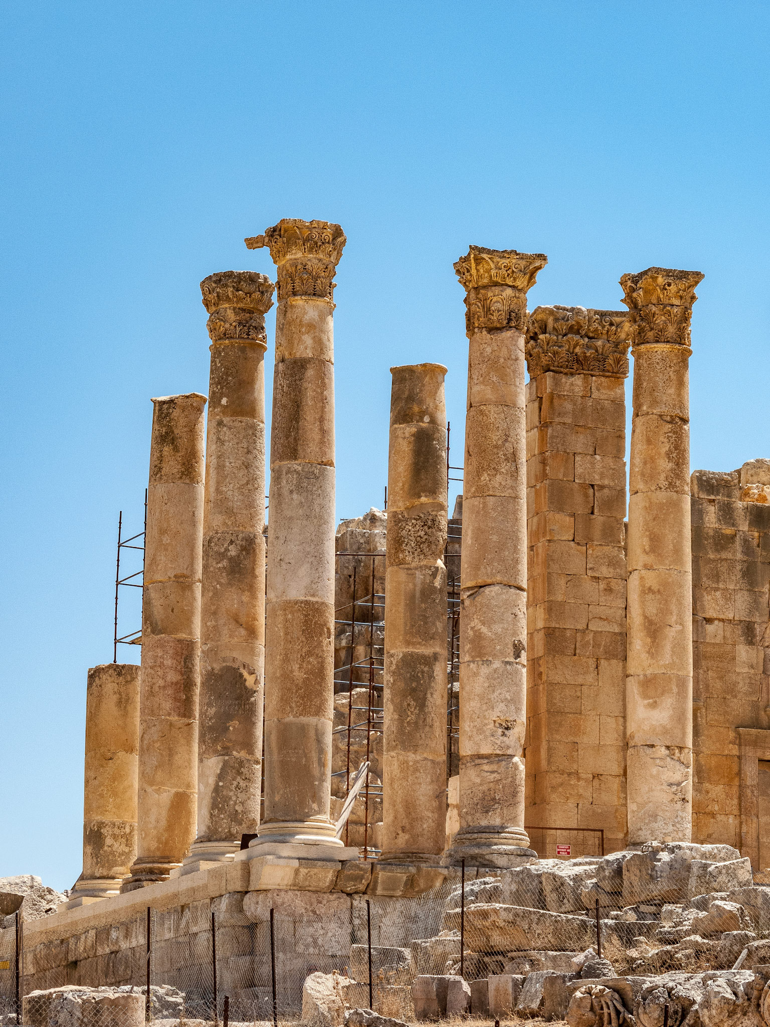 The Roman city of Gerasa, (Jerash).  August 2009