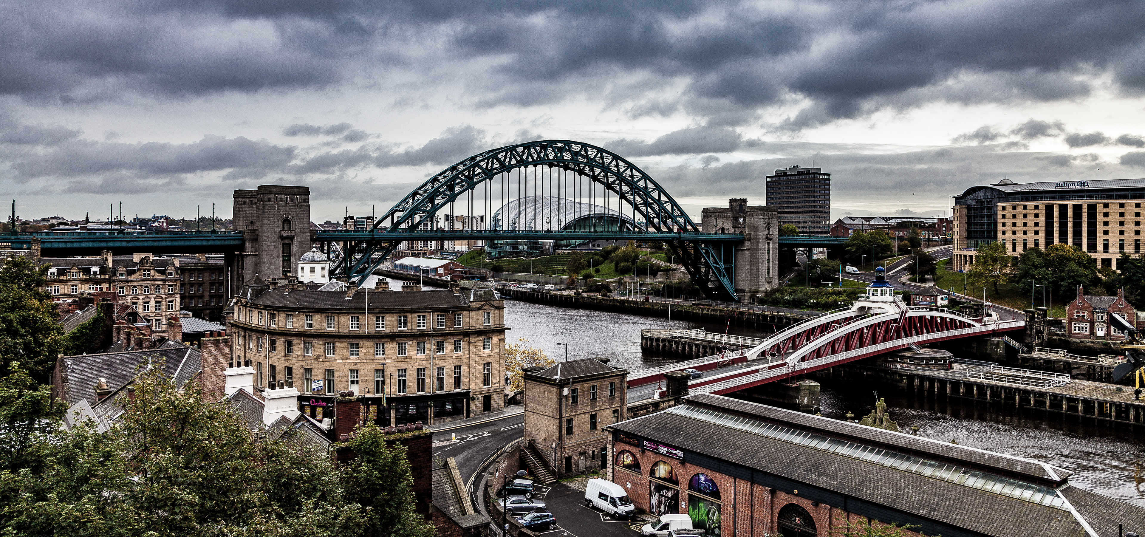 Newcastle Quayside from The High Level Bridge