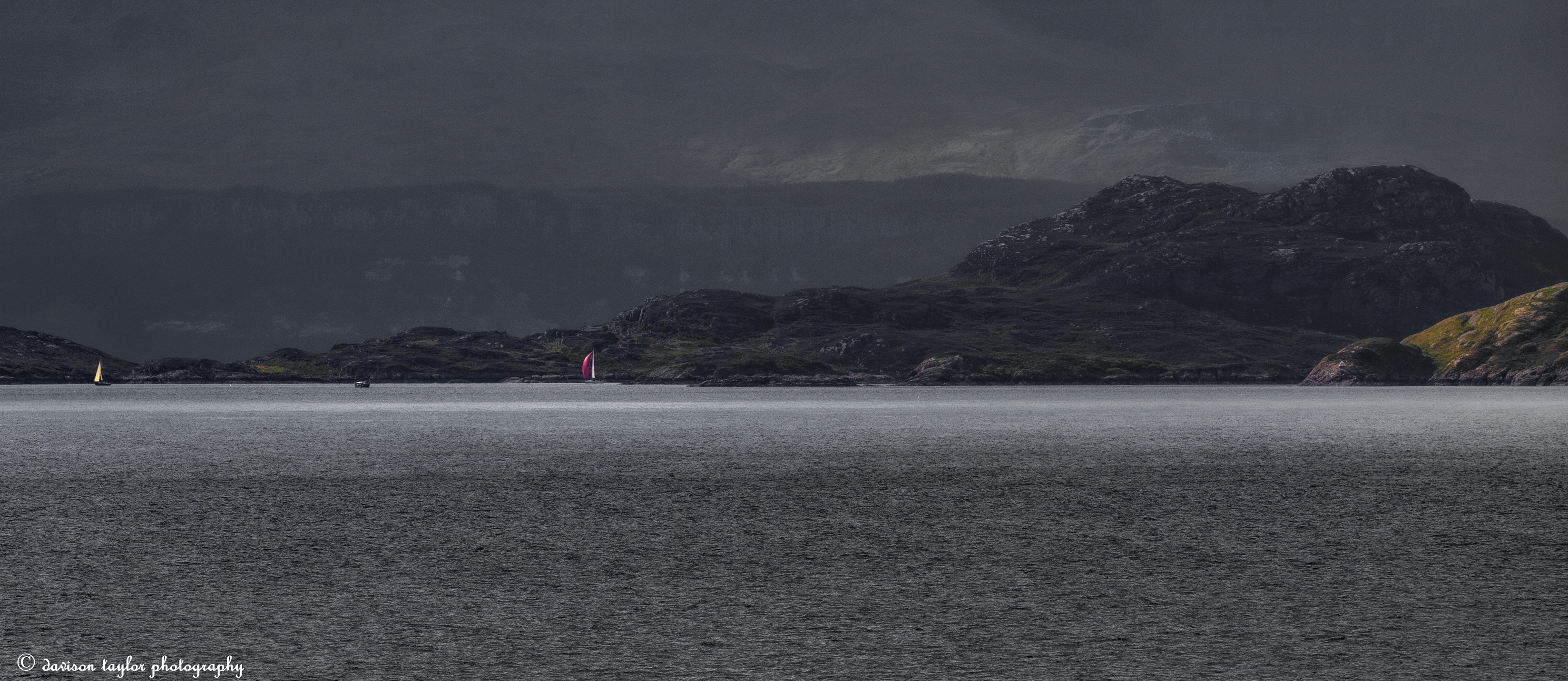 The Inner Sound with Raasay in the foreground and Skye beyond