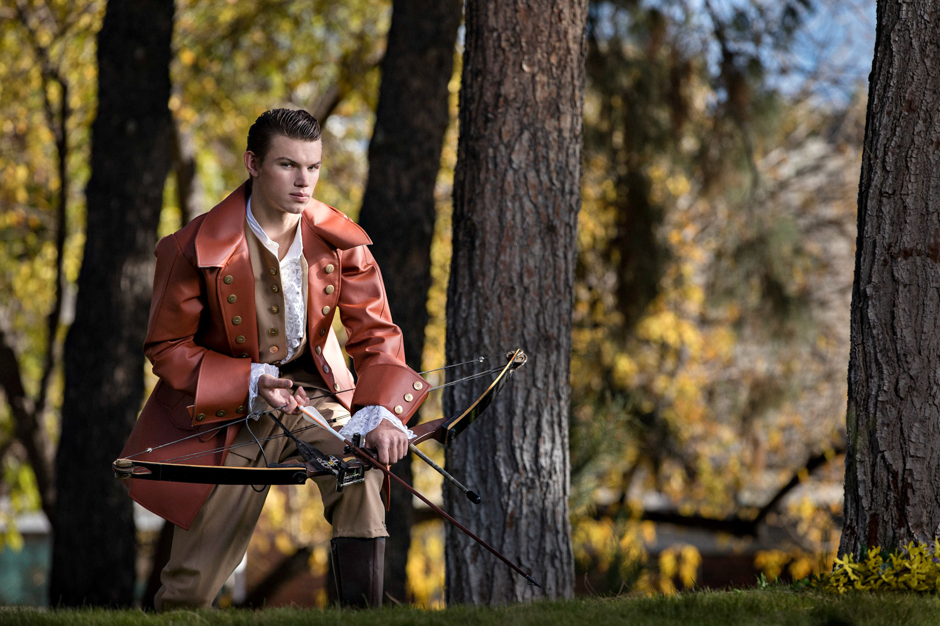 A portrait photography session in Tempe, Arizona at the Chateau De Vie with friends with a disney theme.