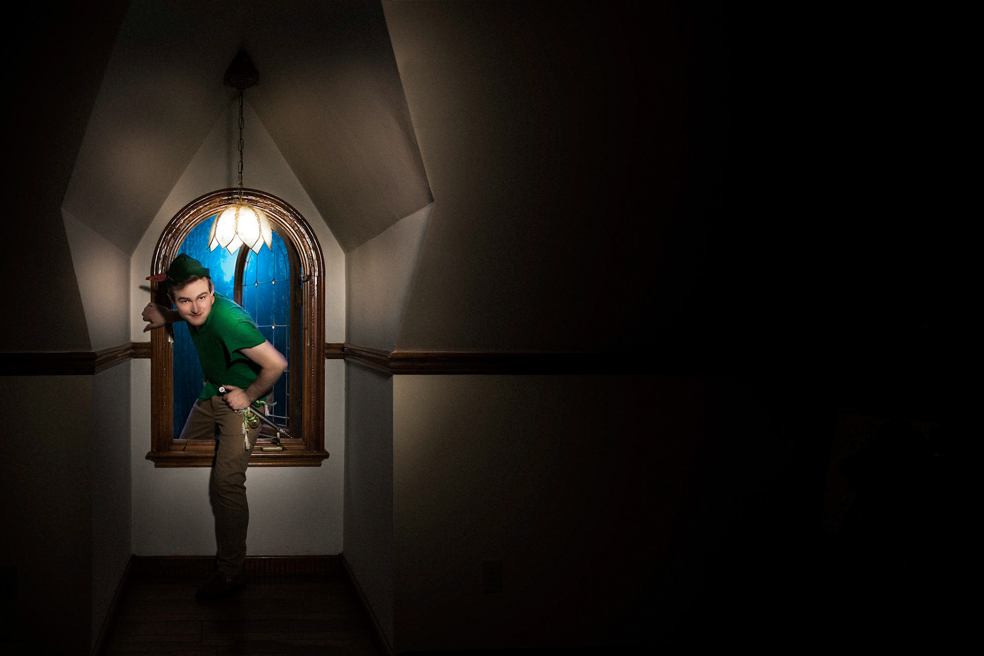 A portrait photography session in Tempe, Arizona at the Chateau De Vie with friends with a disney theme.