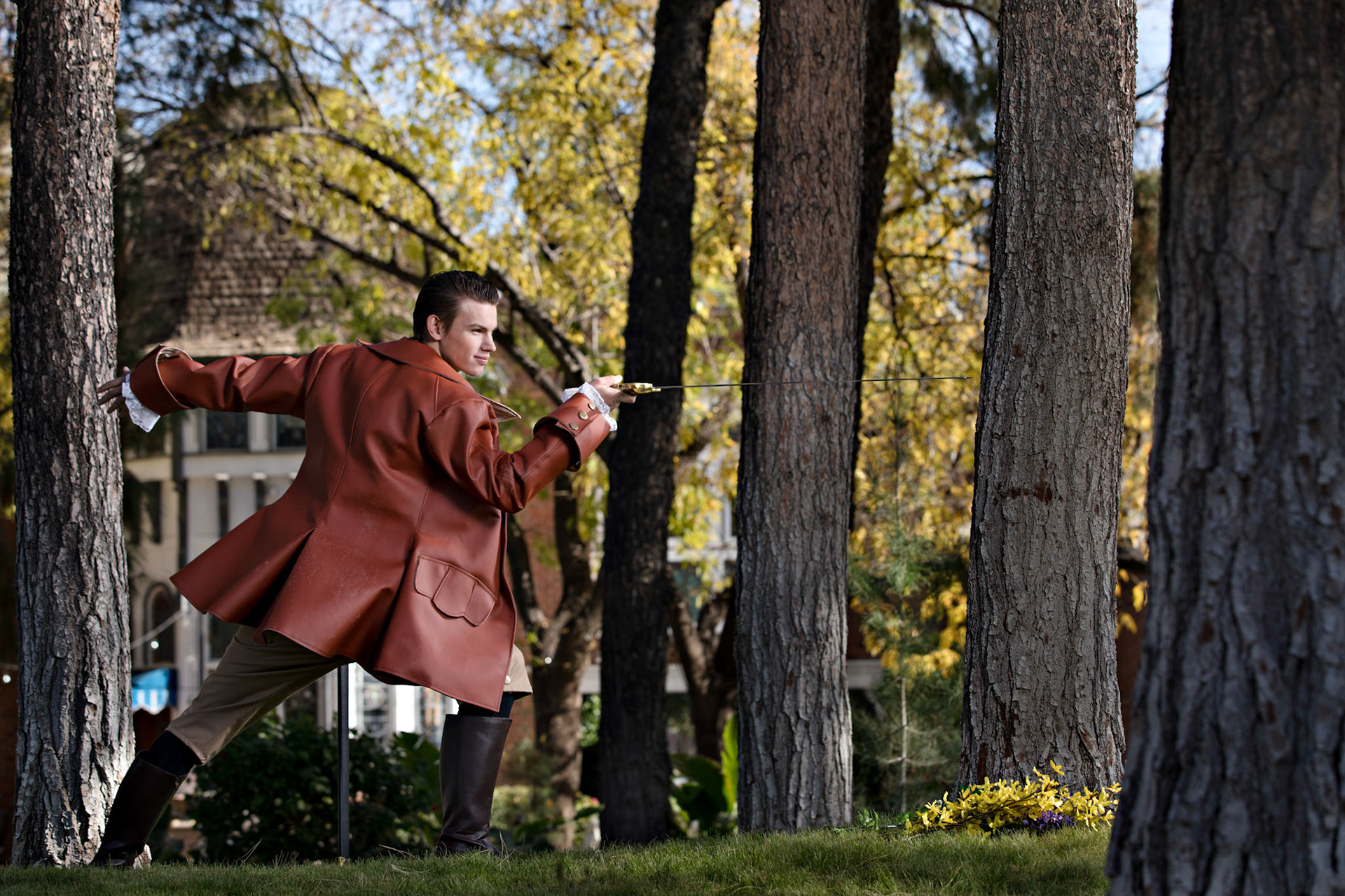 A portrait photography session in Tempe, Arizona at the Chateau De Vie with friends with a disney theme.
