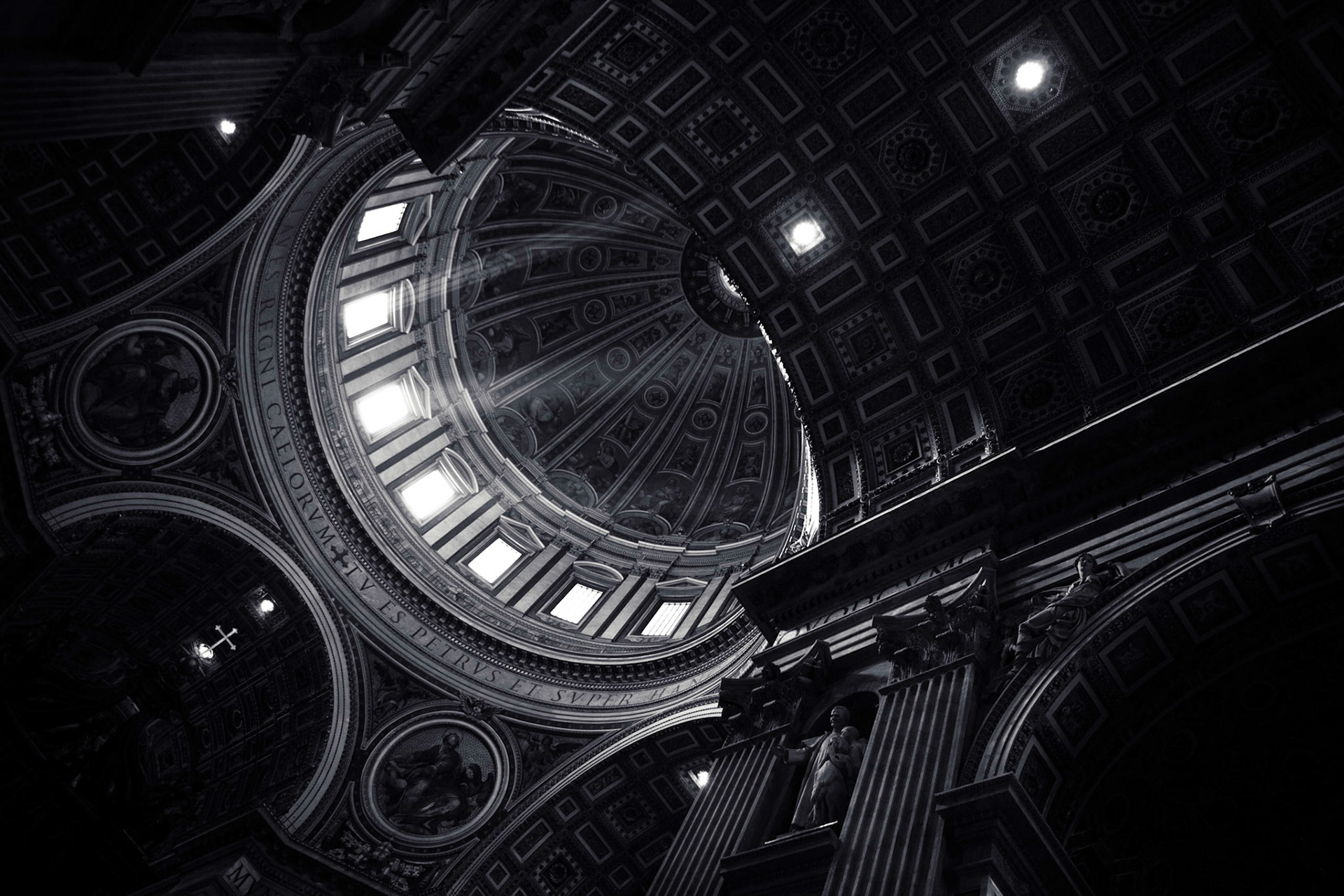 We got a few portraits at the Vatican both in the wedding dress and in some nice evening clothing.