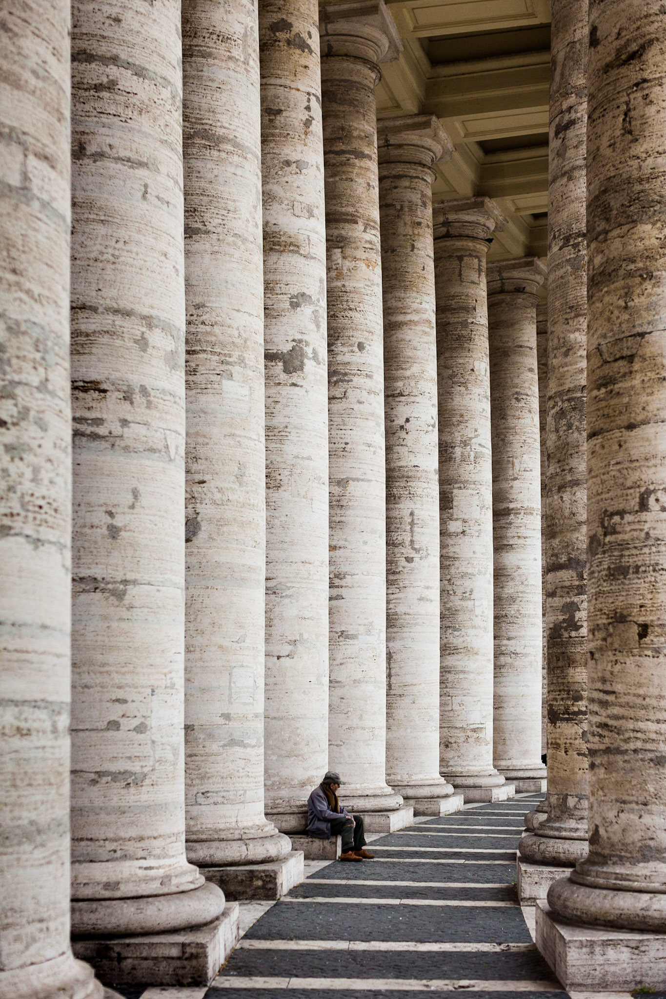 Lone man, St Peters Cathedral