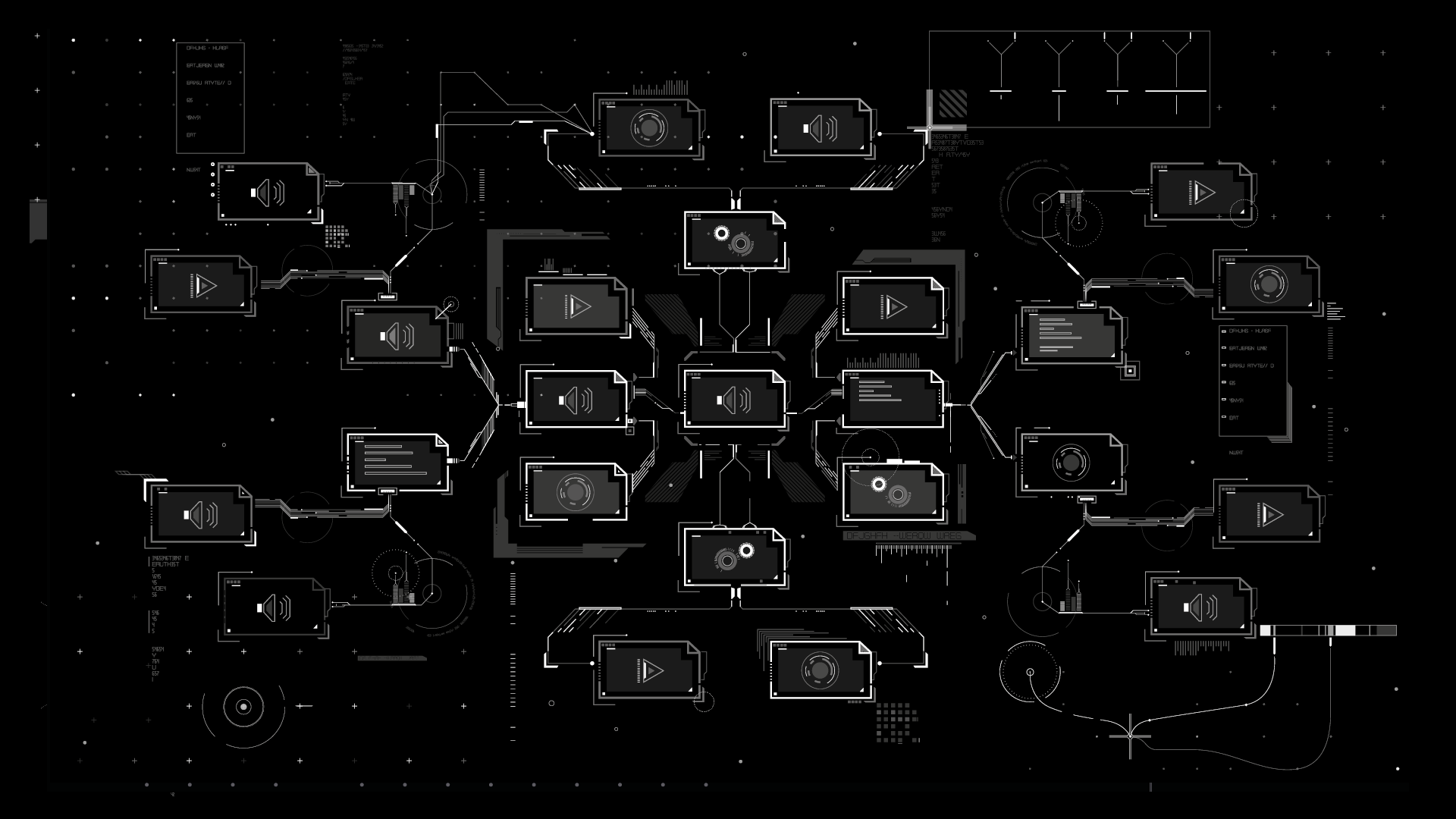 Паттерны интерфейса. Технологичный фон. Микросхемы. Фон шестиугольники. Футуристичный интерфейс.