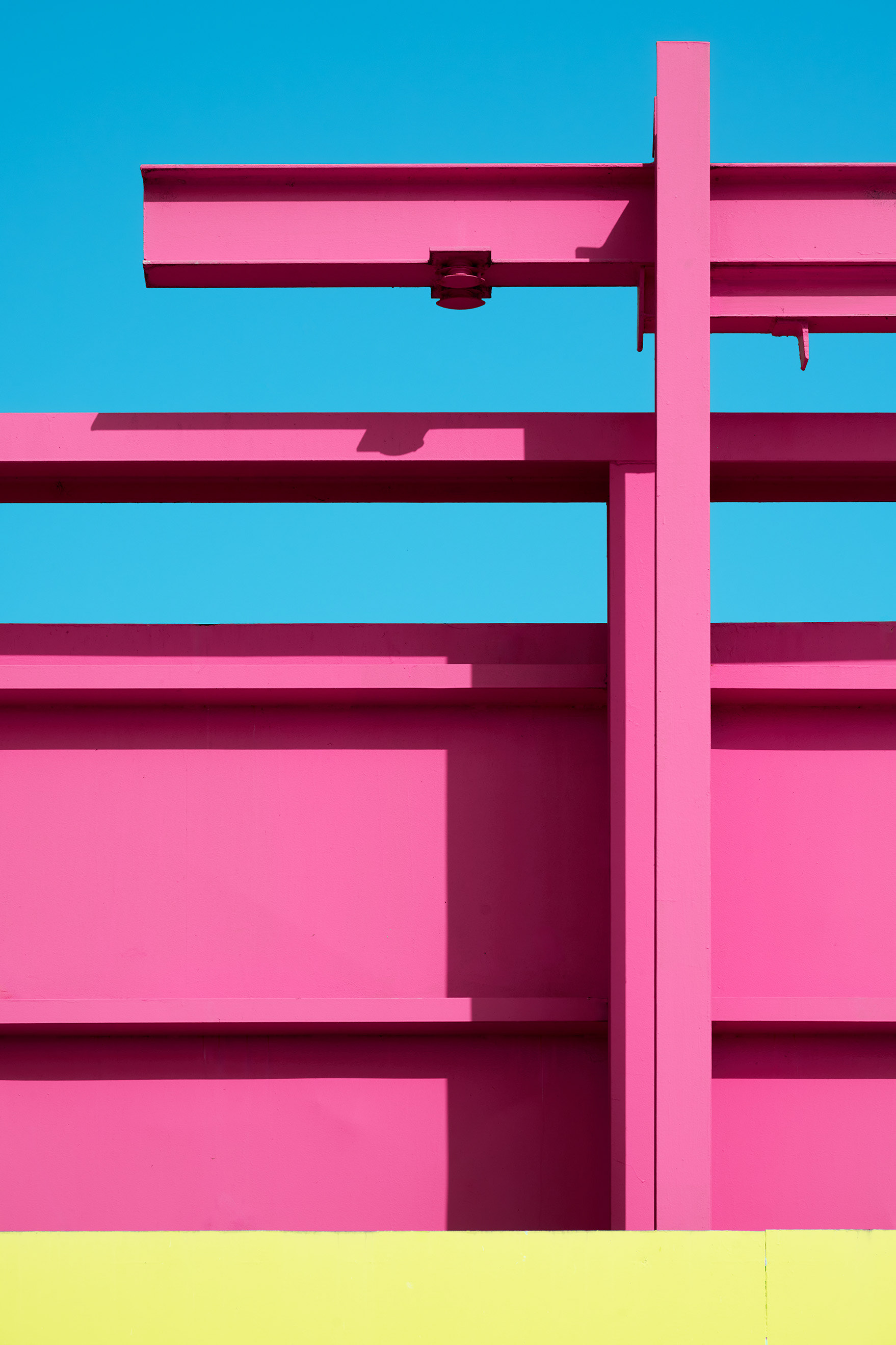 Blue Pink Yellow