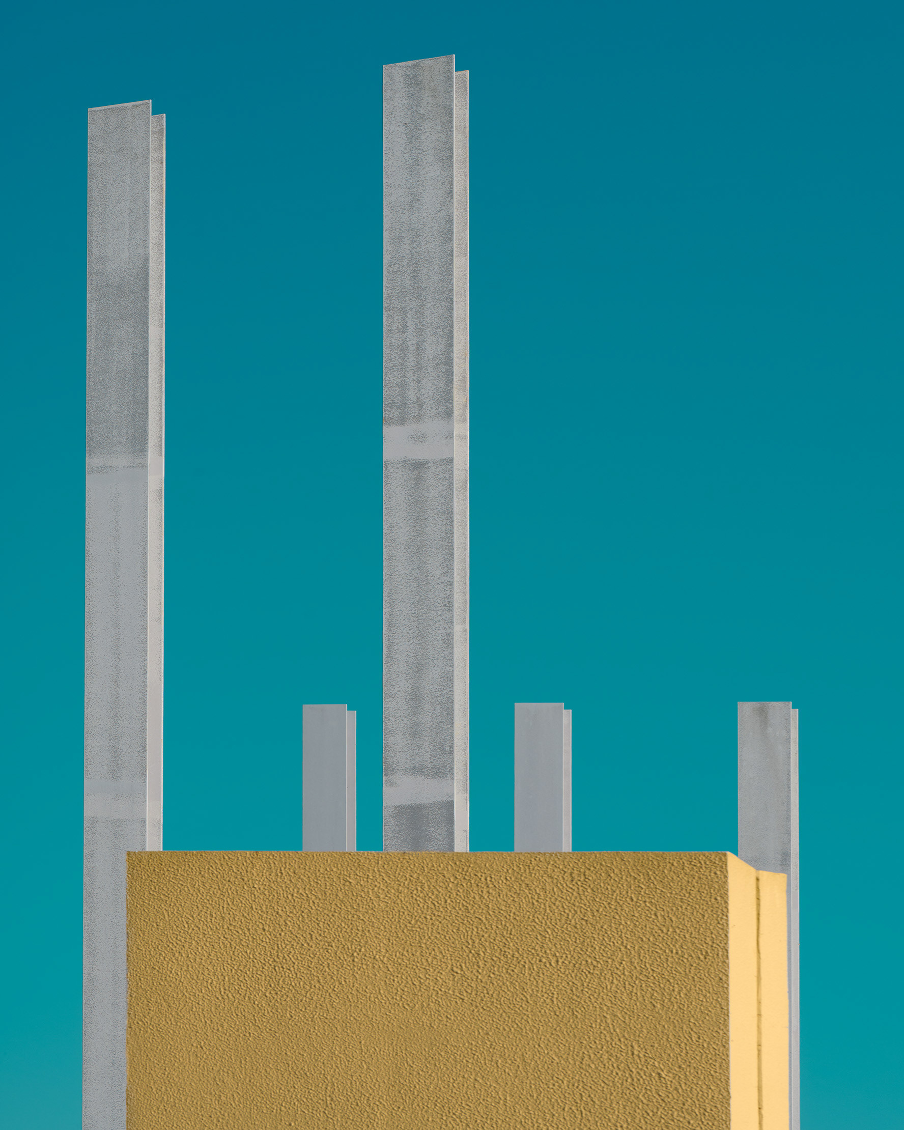 Piercing steel beams