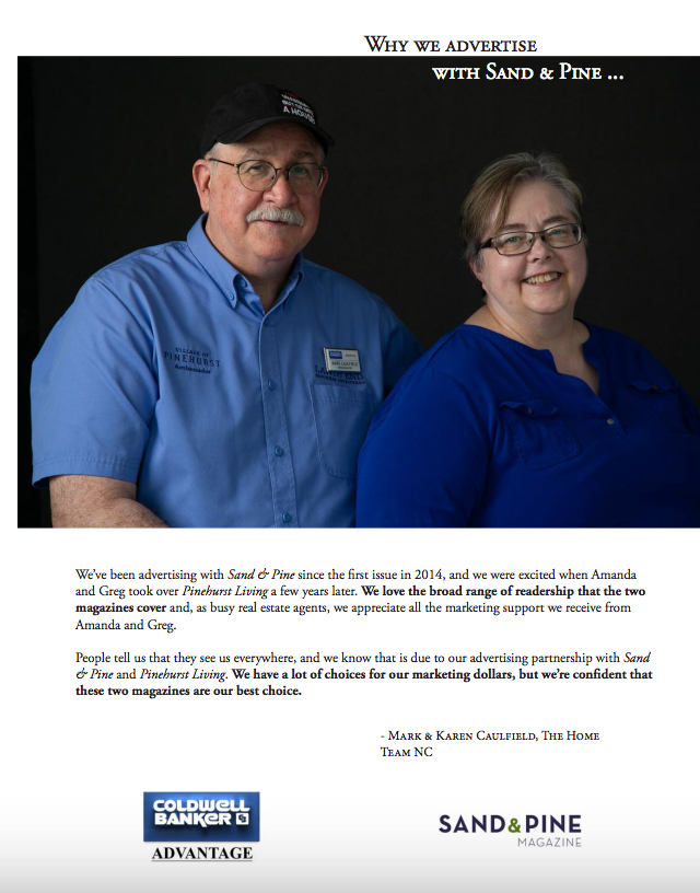 Testimonial image created for Sand & Pie Mag