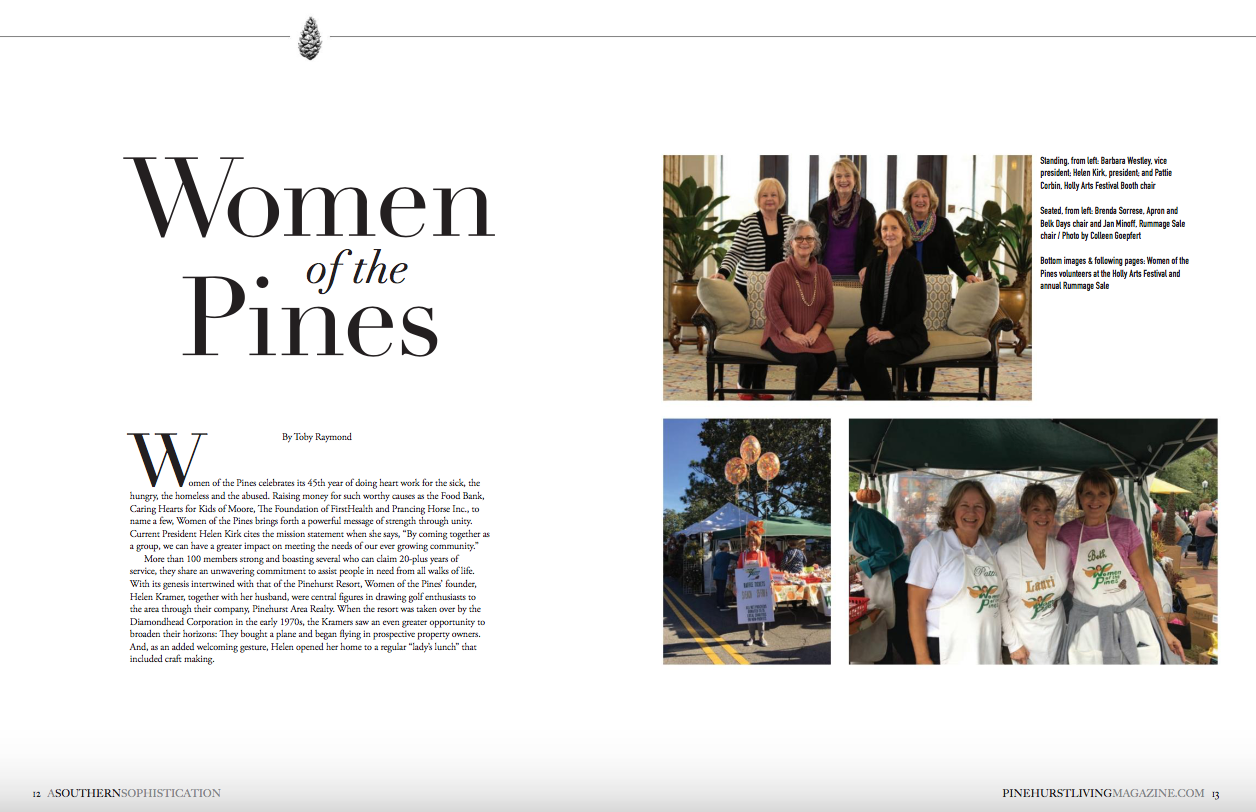 Testimonial Image (top image) - Women of the Pines Mar/Apr 2019