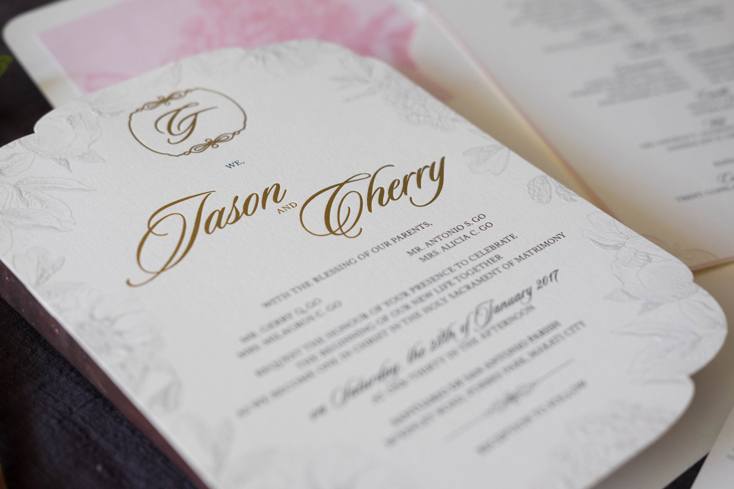 Go-Go invitation closeup
