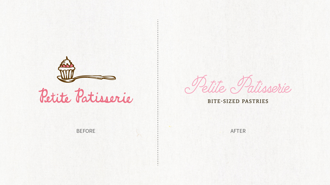 Petite Patisserie before and after