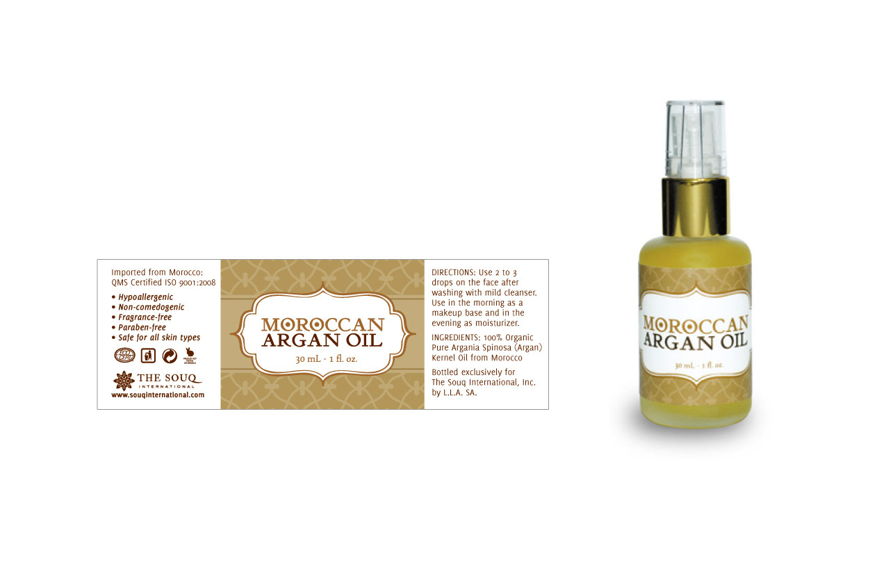 TSI Moroccan Argan Oil label