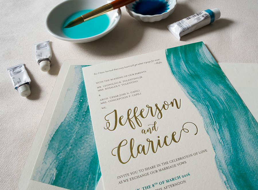 Capili-Tolentino invitation closeup