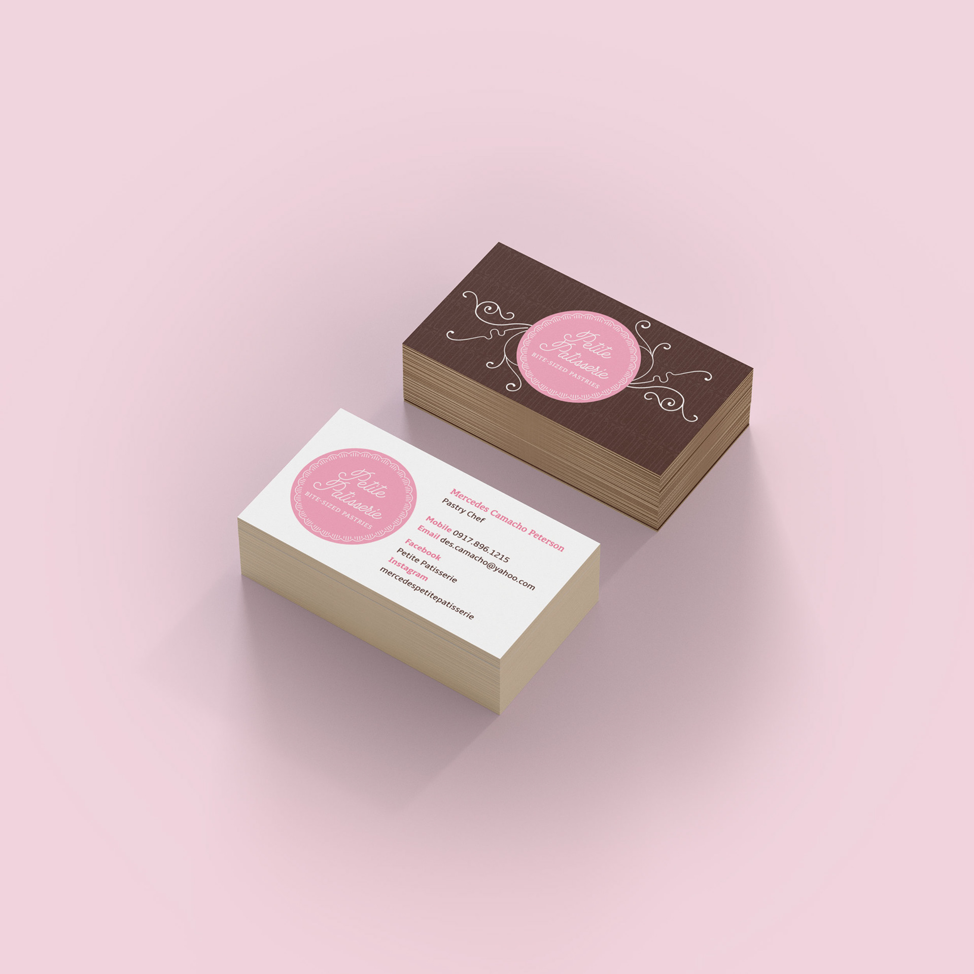 Petite Patisserie business cards