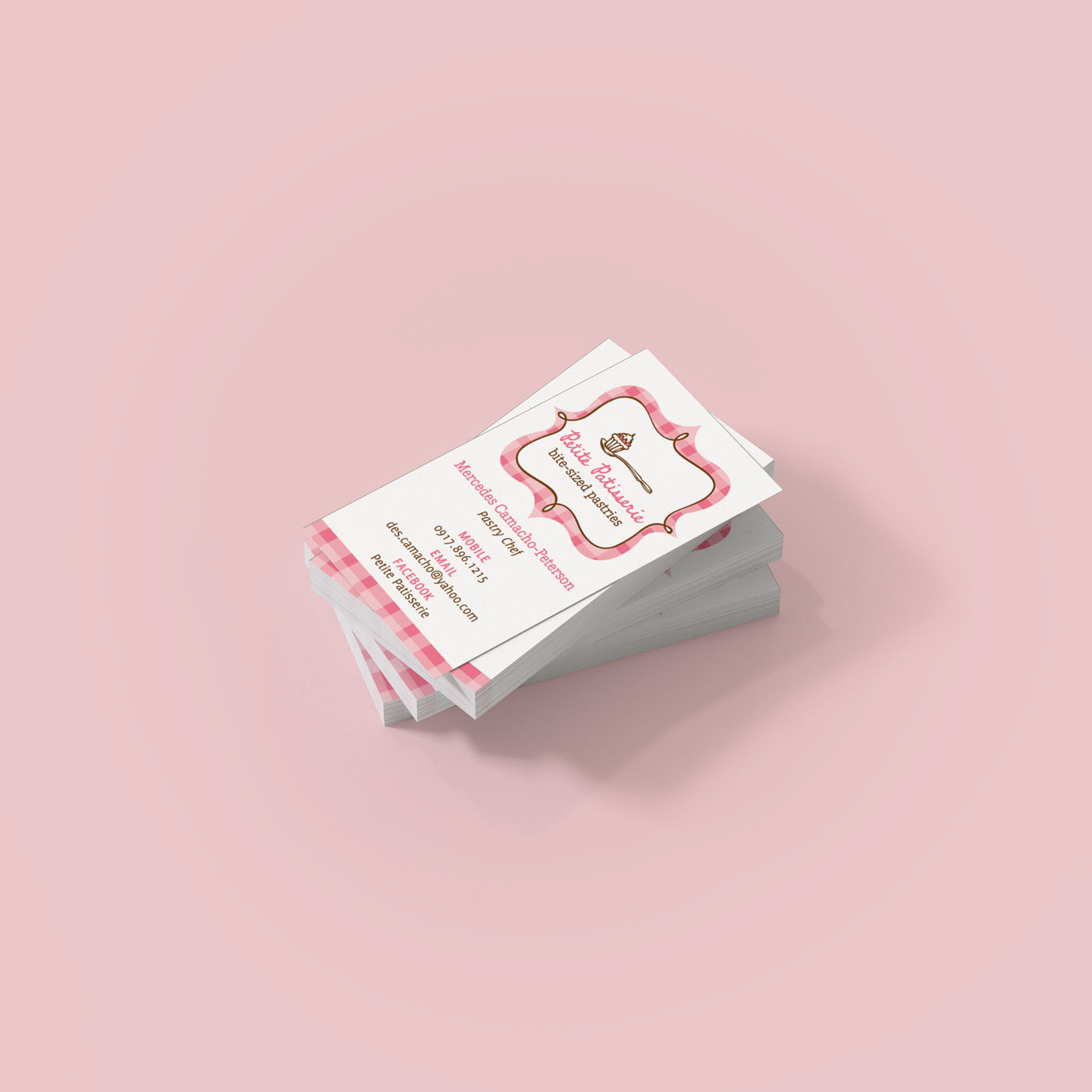 Petite Patisserie business card