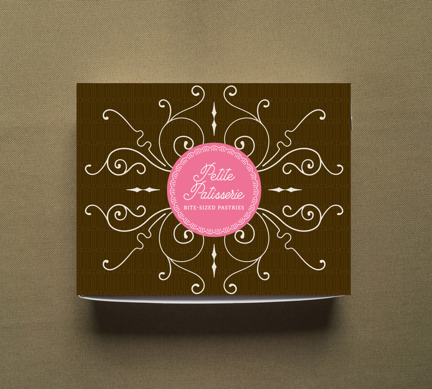Petite Patisserie macaron box packaging