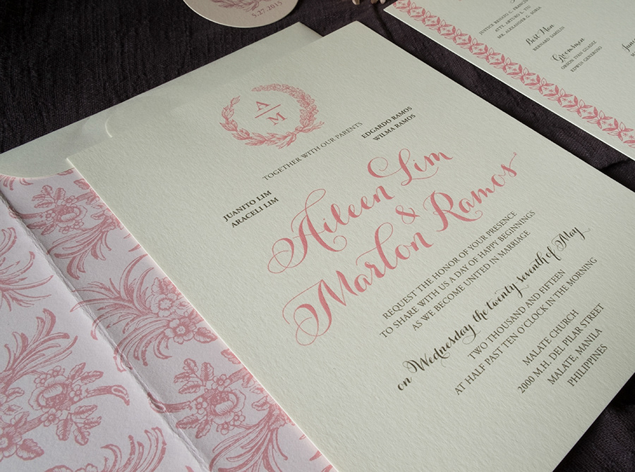 Lim-Ramos invitation closeup