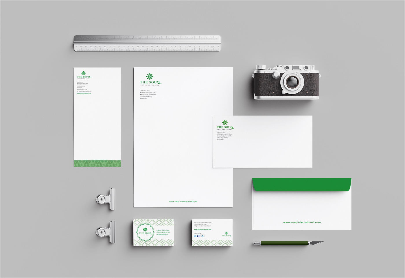 TSI business cards and letterhead