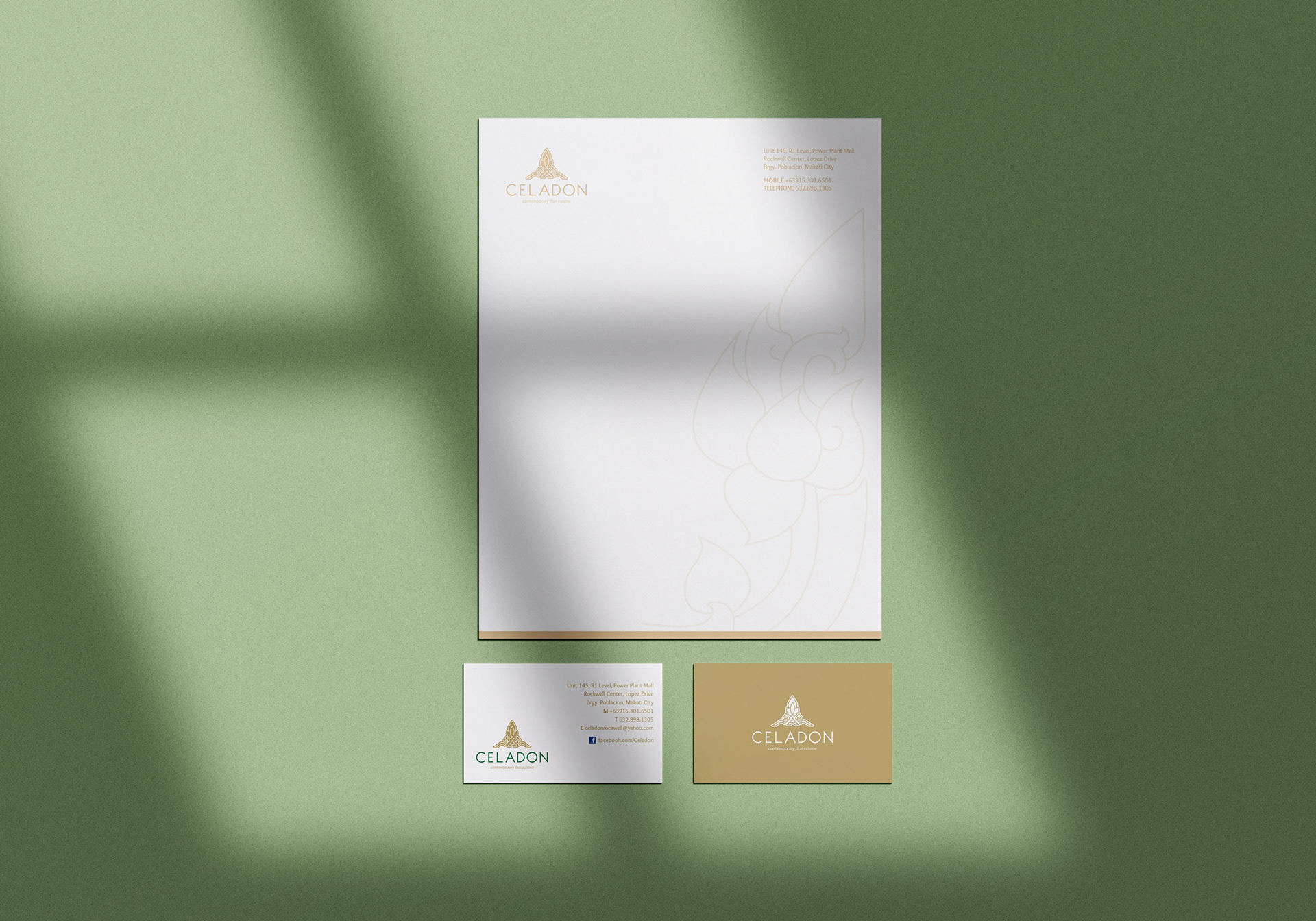 Celadon letterhead
