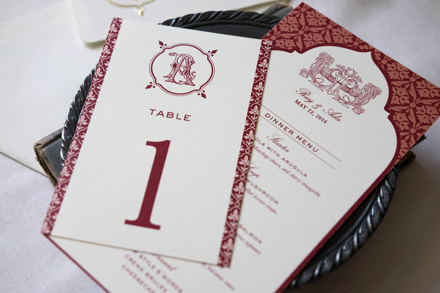 Alingog-Nanayakkara table number and menu