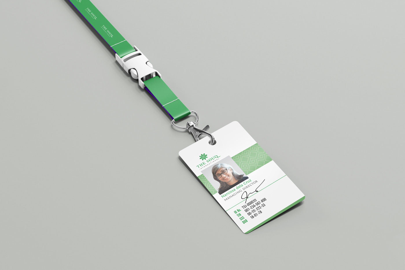 TSI ID and lanyard