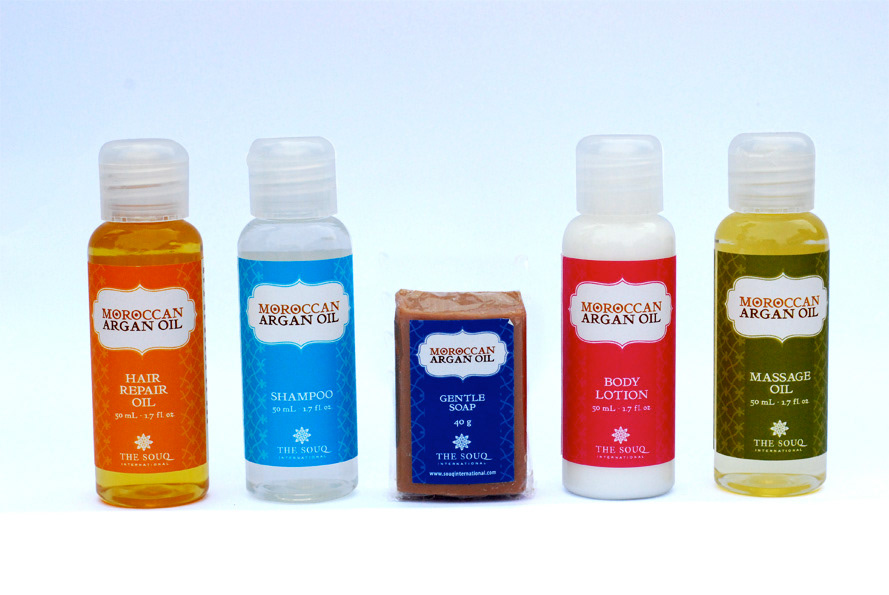 TSI Moroccan Argan Oil product labels