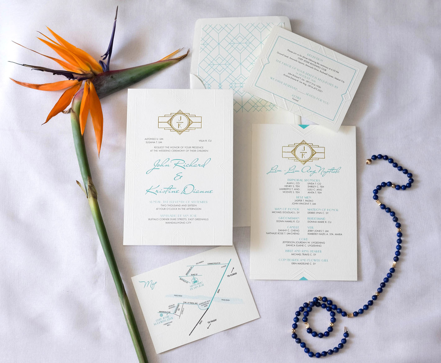 Lim-Ang & Lim invitation suite