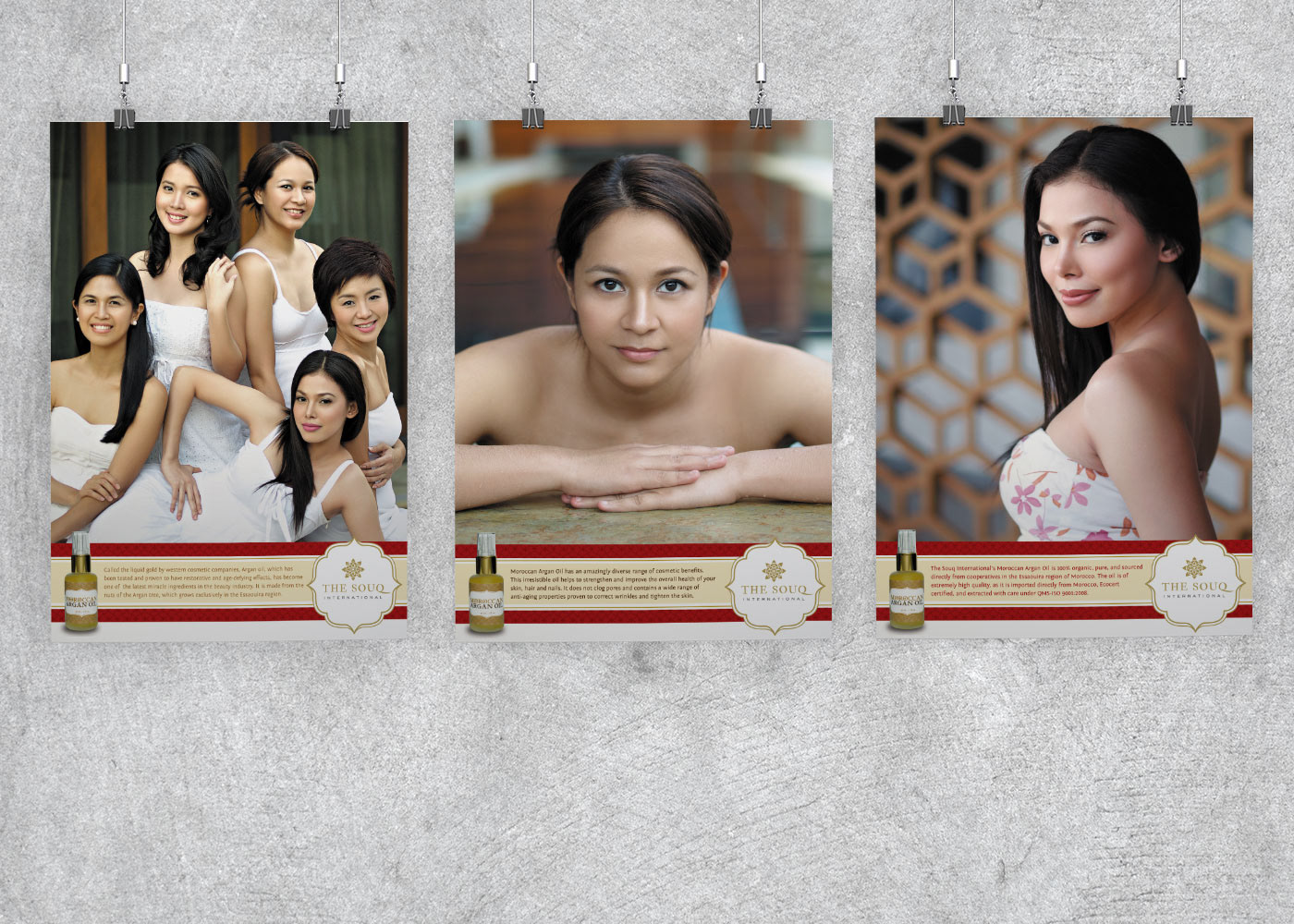 TSI Moroccan Argan Oil promotional posters