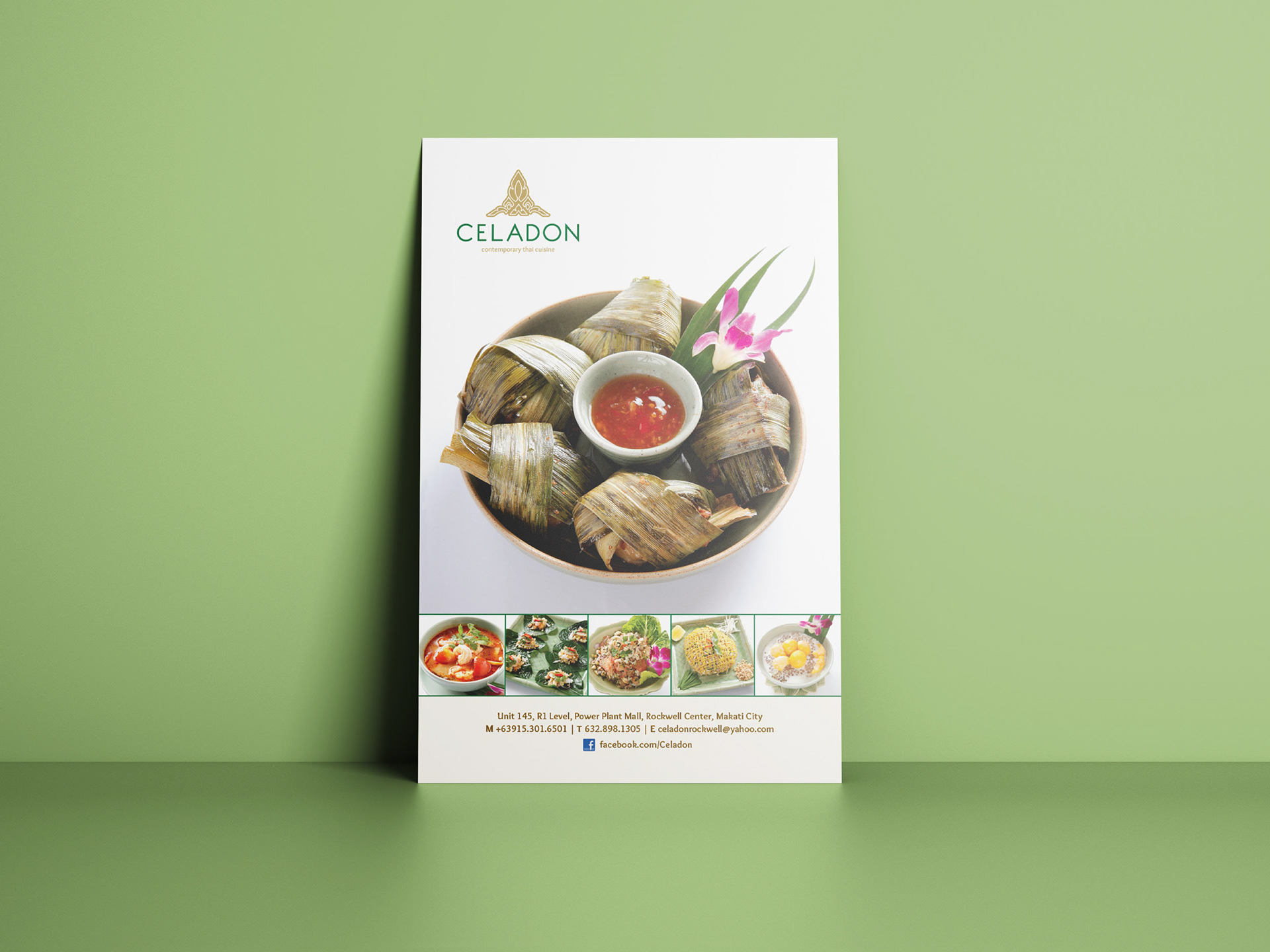 Celadon takeout menu
