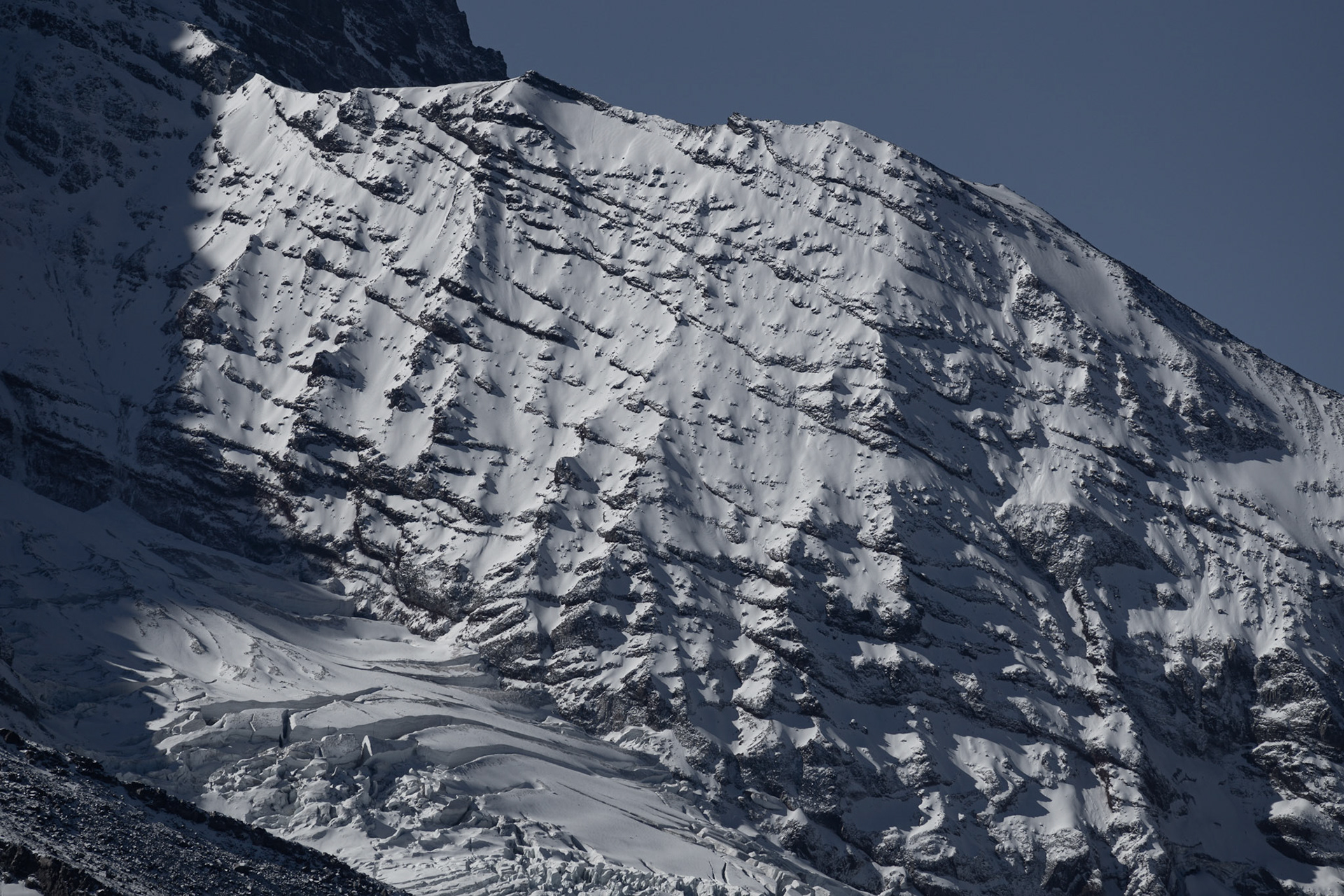 Steep faces of Mt. Rainier