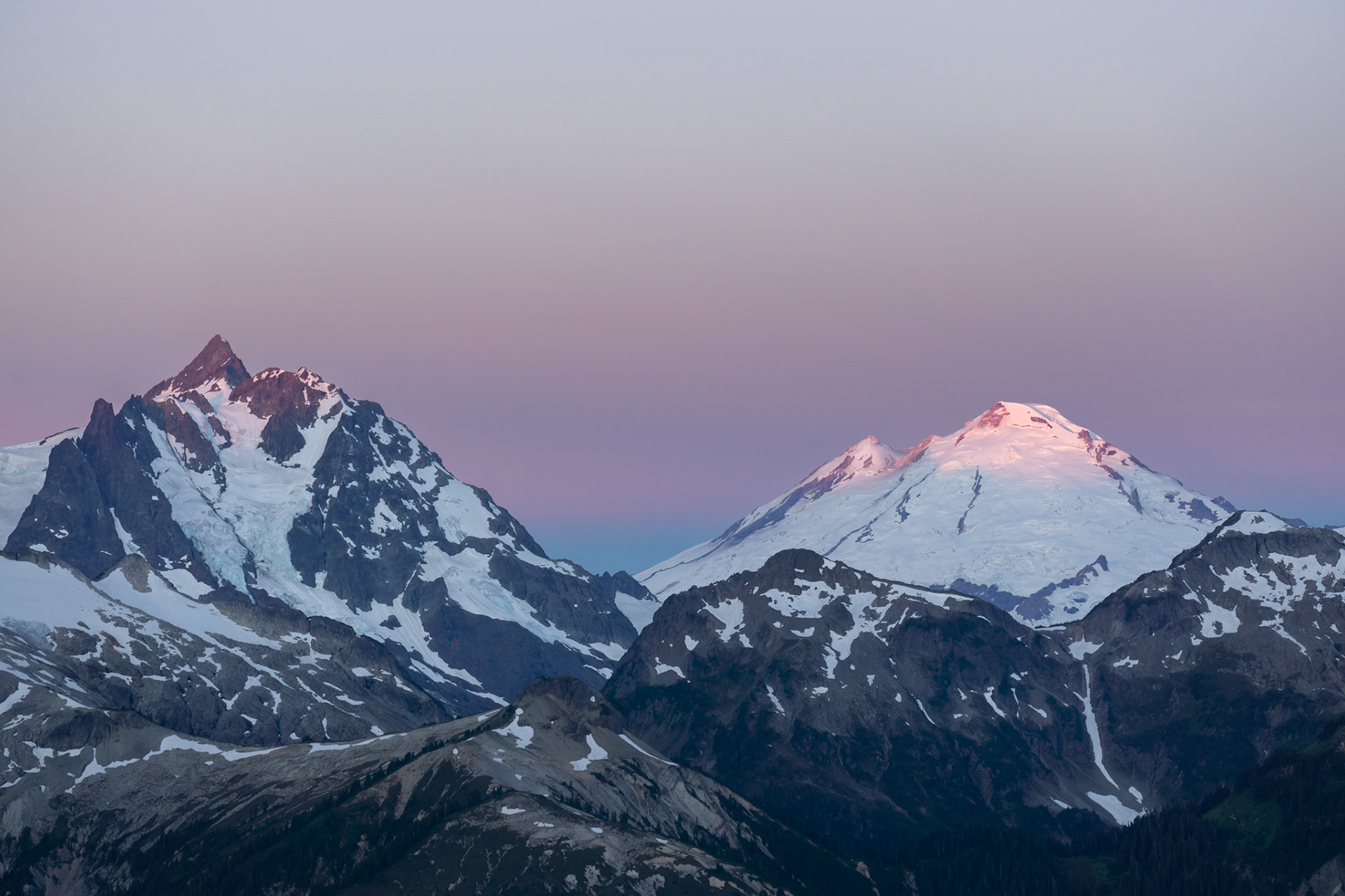 Mt. Shuksan and Mt. Baker