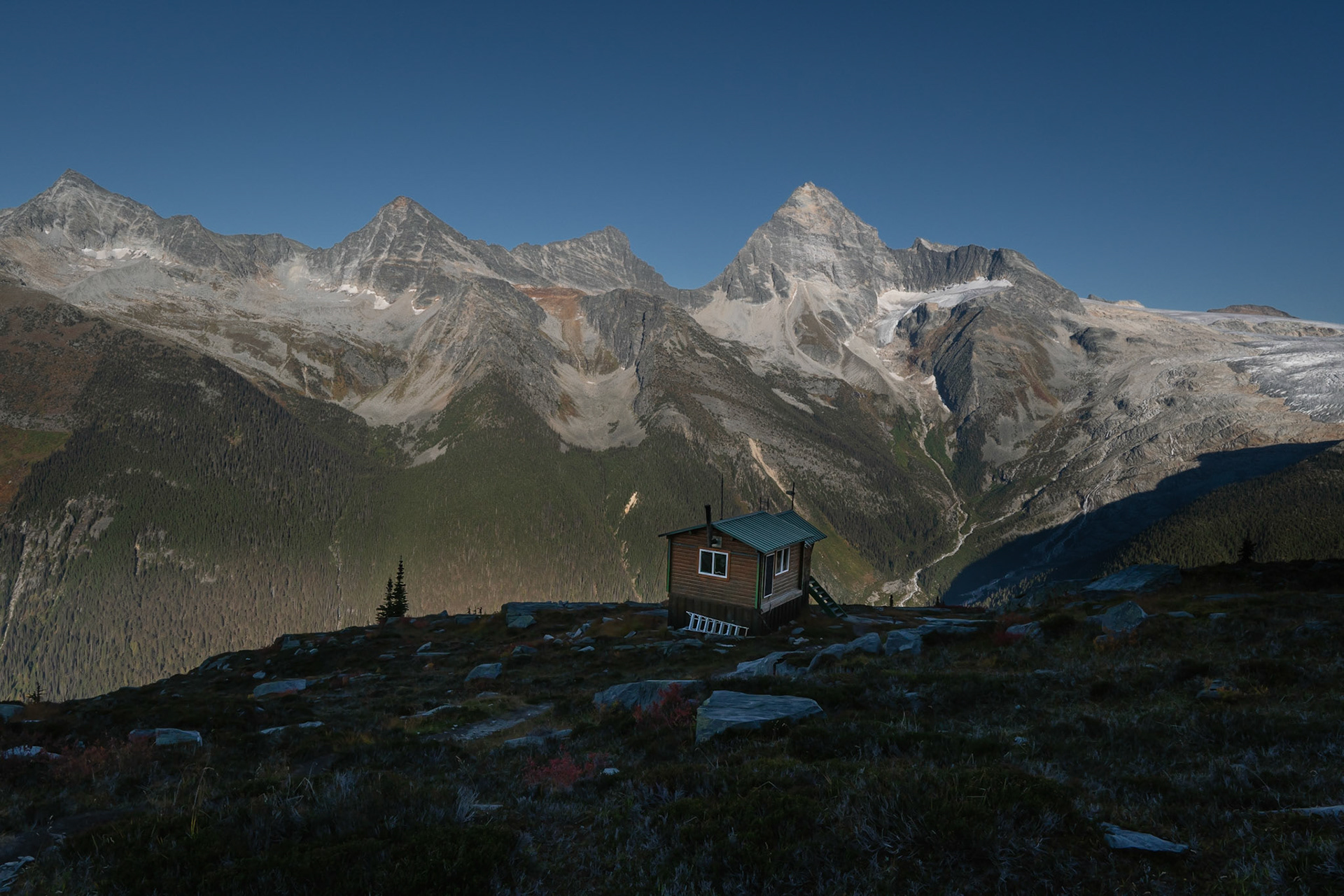 Alpine hut in Glacier National Park, Canada