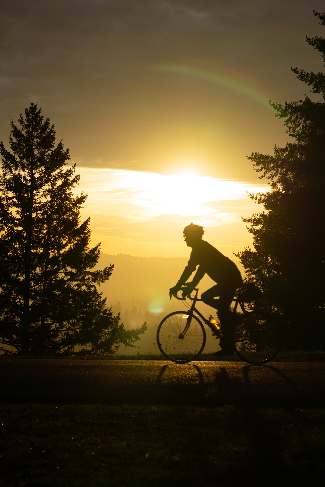 Cyclist in Portland