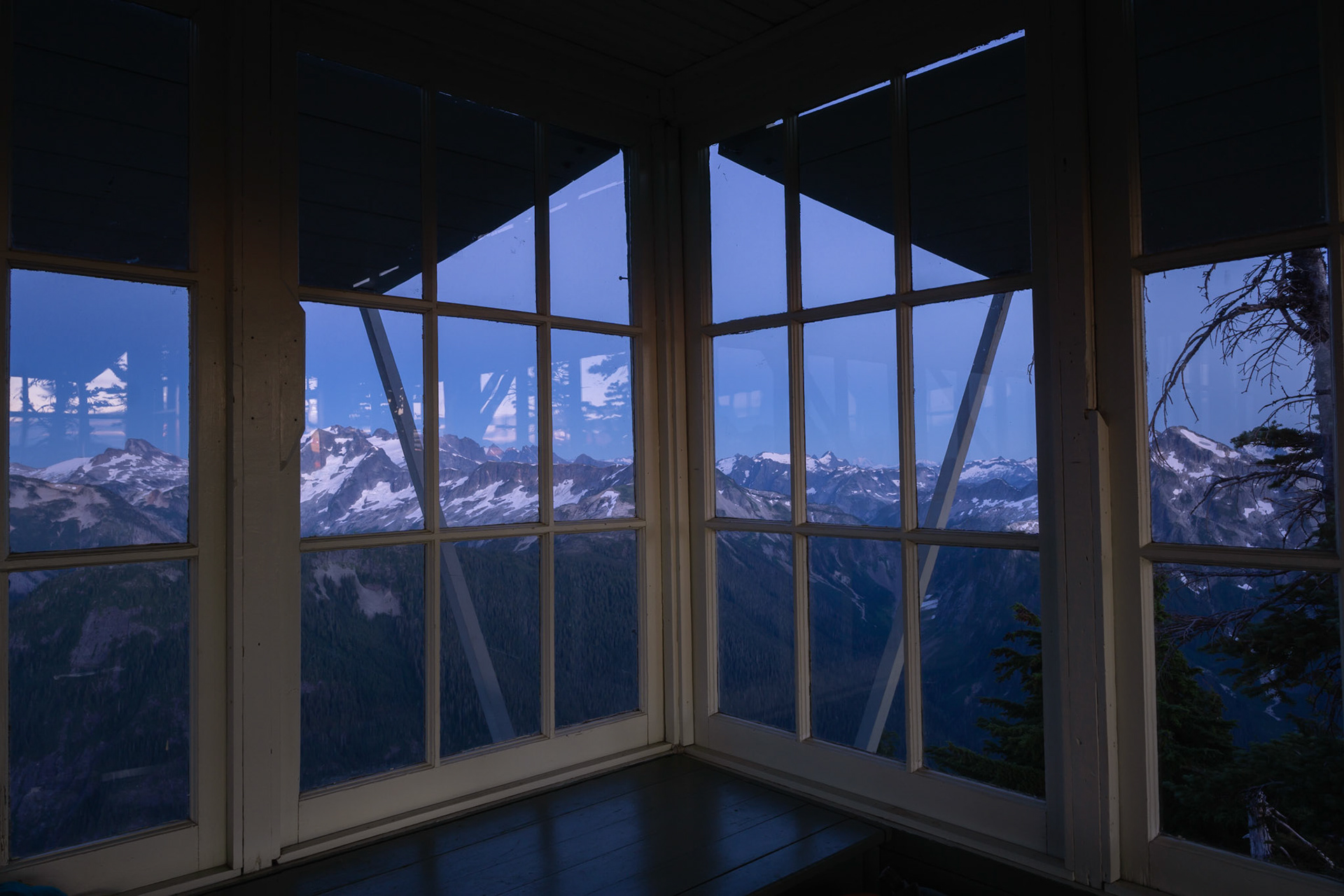 Views from inside the Lookout