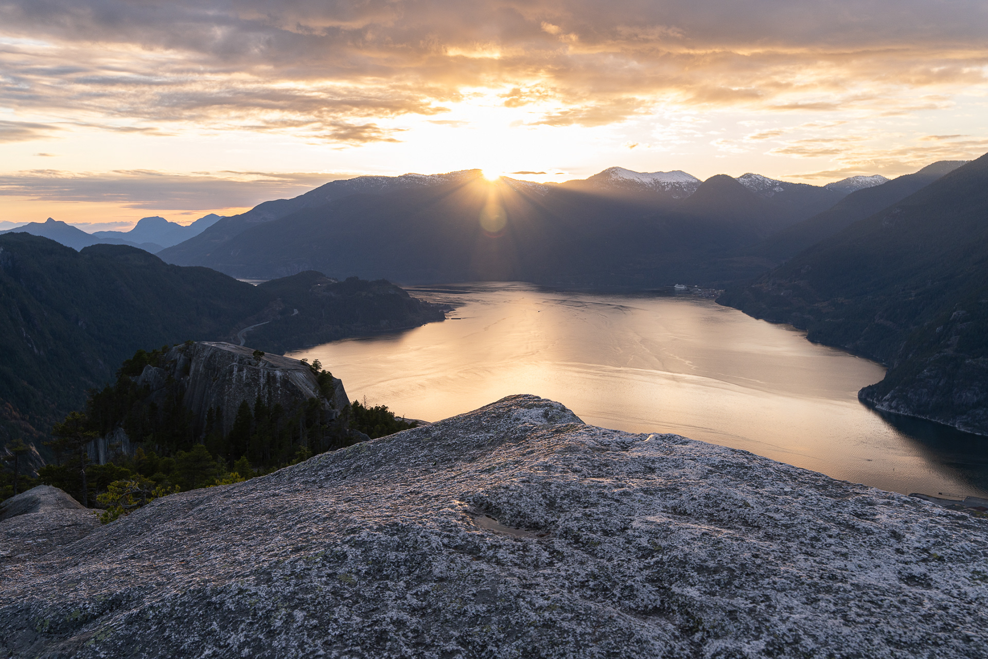 Stawamus Chief at sunset
