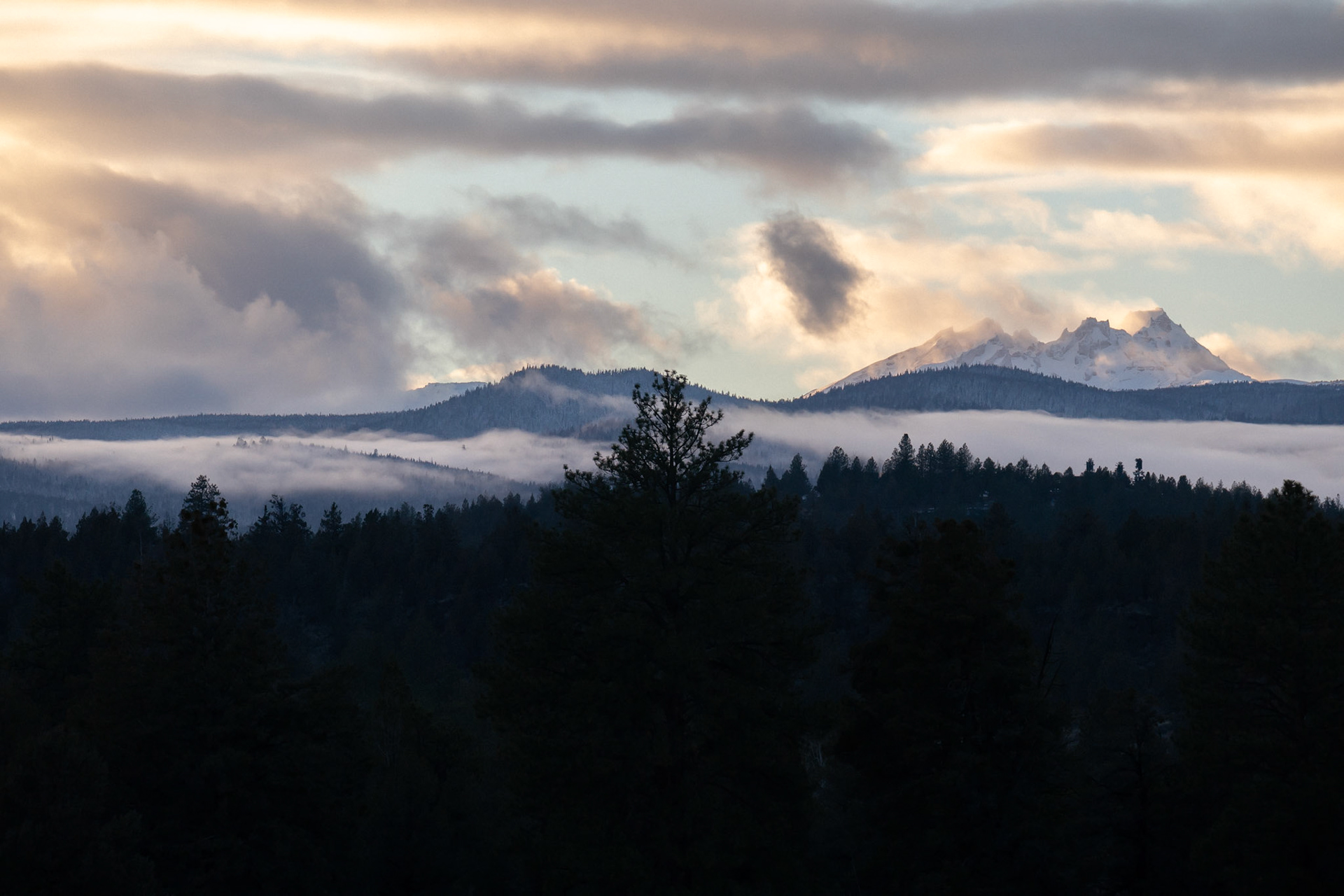 Broken top above the inversion