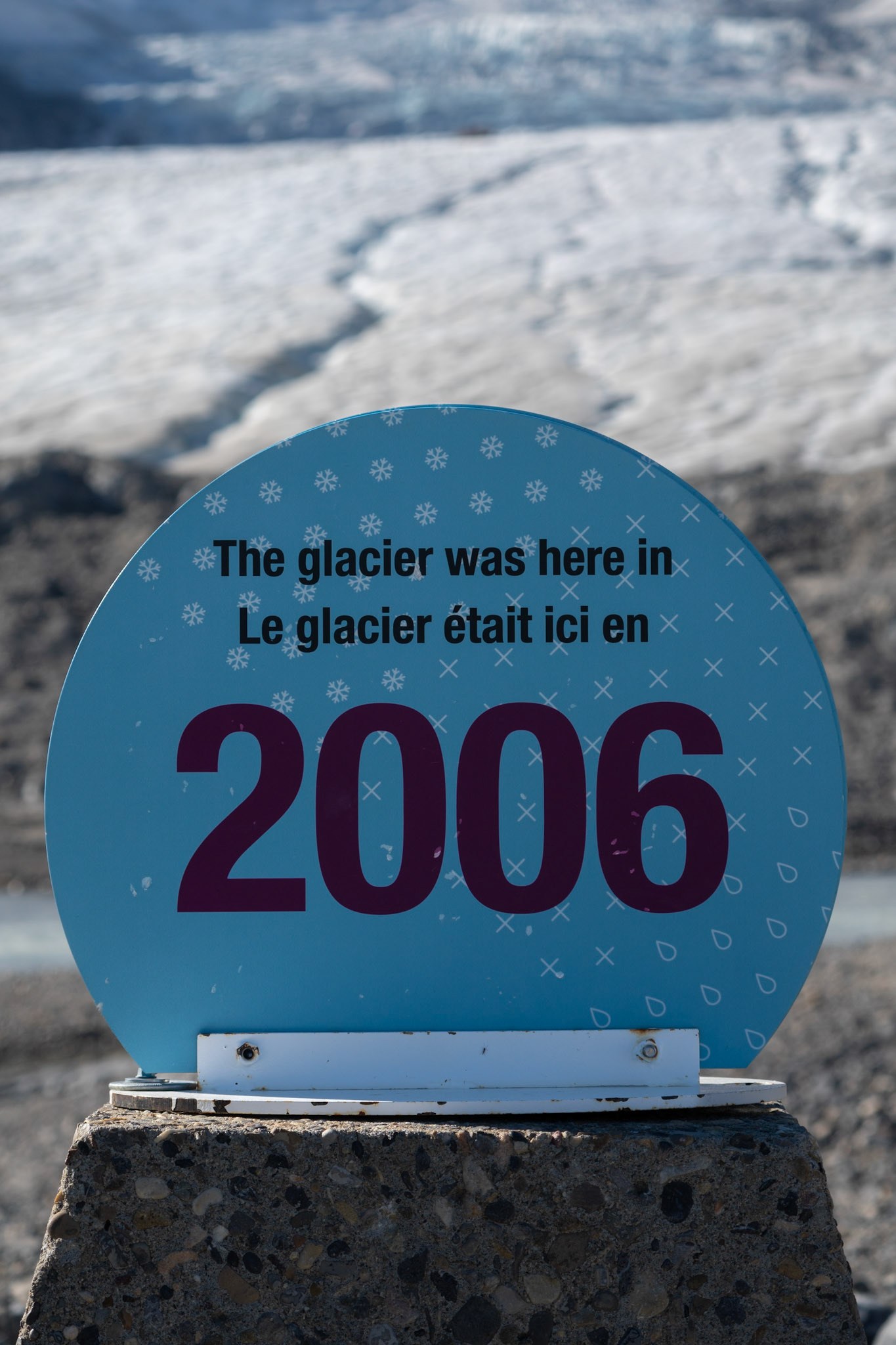 The Columbia Icefield. The following images are of the harmful park concessionaire offering bus tours onto the glacier. 