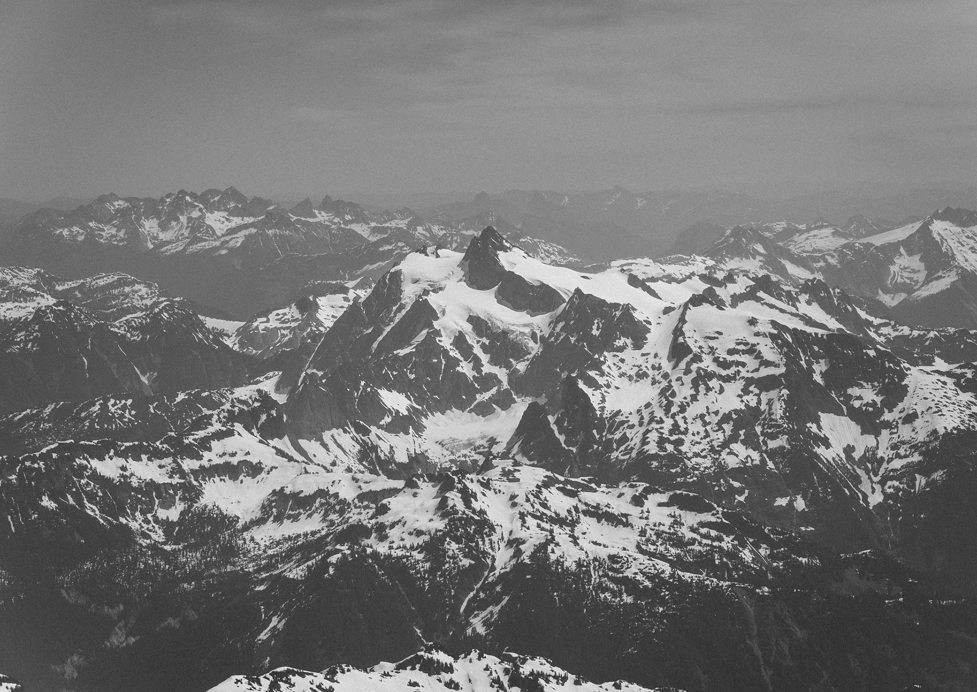 Mt. Shuksan as seen from Mt. Baker summit